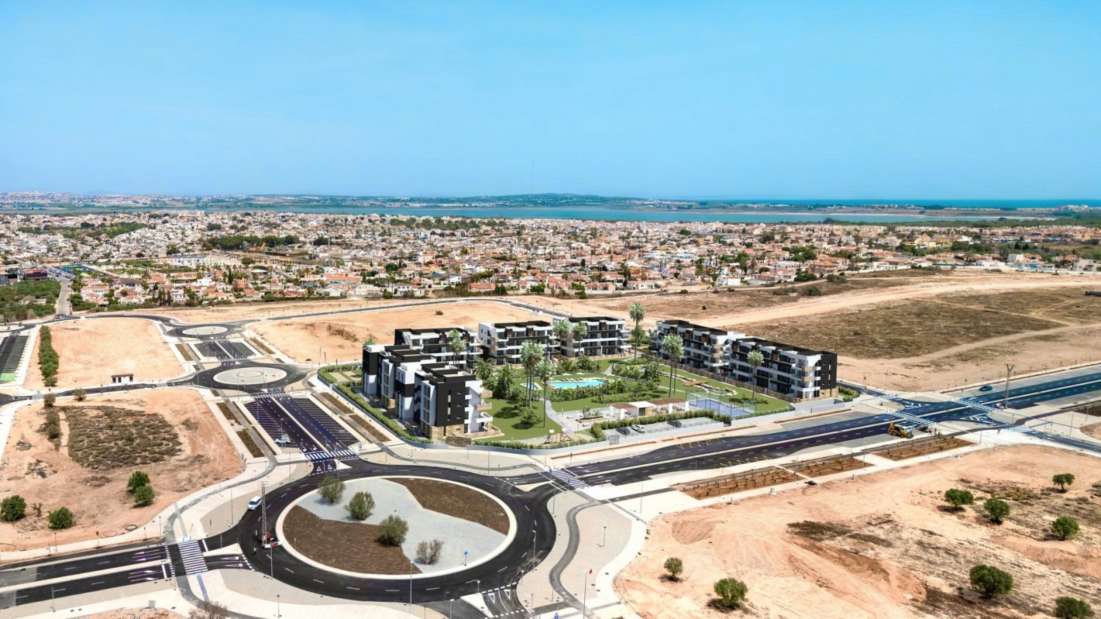 Neues Wohnbauprojekt in La Siesta, Torrevieja
Moderne Apartments mit hervorragender Ausstattung
Dieses neue Wohnbauprojekt in La Siesta,