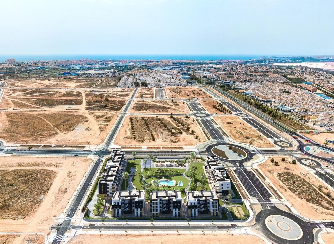 Neues Wohnbauprojekt in La Siesta, Torrevieja
Moderne Apartments mit hervorragender Ausstattung
Dieses neue Wohnbauprojekt in La Siesta,