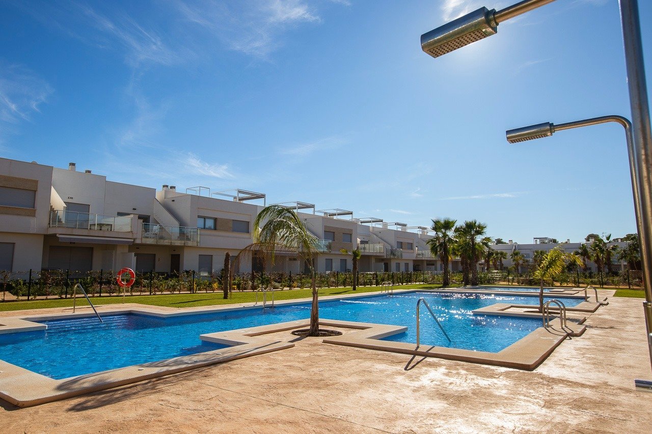 Orihuela Costa: 
												NEUBAU WOHNANLAGE MIT BUNGALOW-APPARTEMENTS IN VISTABELLA

 Neubau Wohnanlage auf Bungalow-Wohnungen in Vistabella in der Nähe des Golfpl 