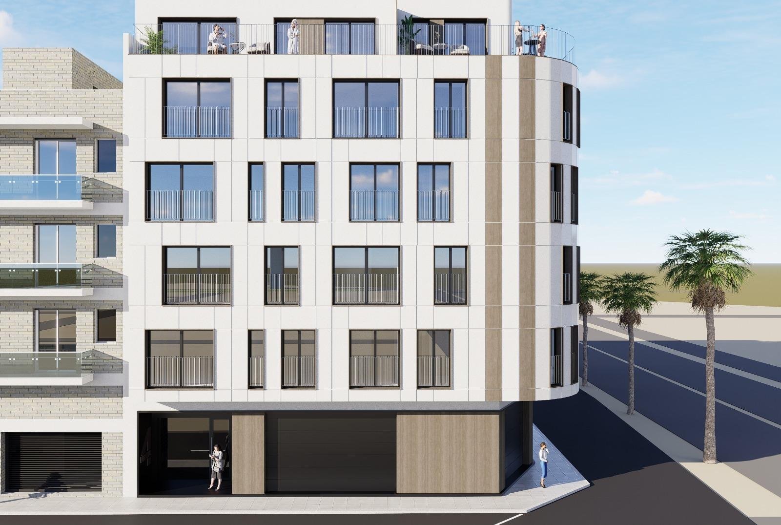 Stilvolles Wohngebäude 60 m vom Strand El Acequion in Torrevieja entfernt
23 funktionale Wohnungen mit einer Auswahl an 1-, 2- und 3-Zim