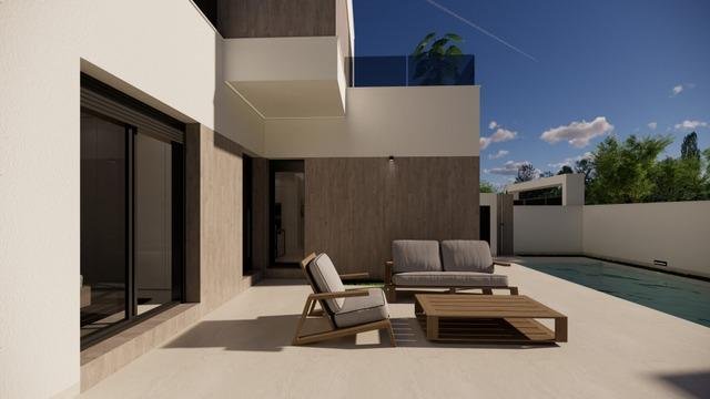 Neubauvillen in San Fulgencio mit privatem Pool und modernem Design
Exklusive Wohnanlage mit 7 freistehenden Villen in Südlage an der Co