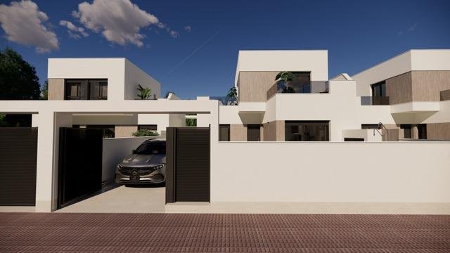 Neubauvillen in San Fulgencio mit privatem Pool und modernem Design
Exklusive Wohnanlage mit 7 freistehenden Villen in Südlage an der Co