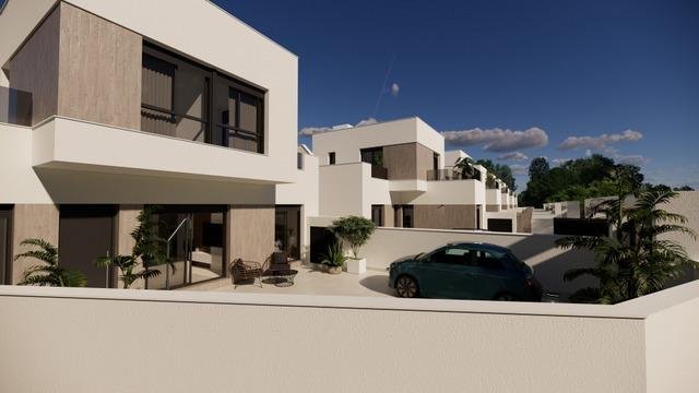 Neubauvillen in San Fulgencio mit privatem Pool und modernem Design
Exklusive Wohnanlage mit 7 freistehenden Villen in Südlage an der Co