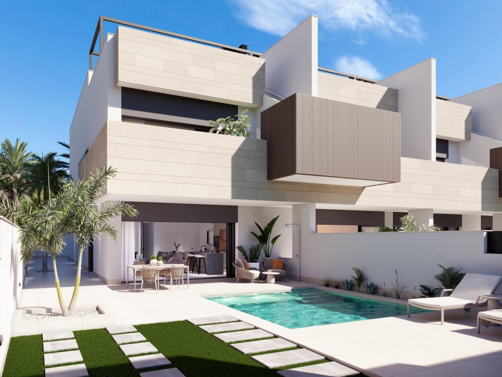 Boutique-Projekt mit neu gebauten Häusern mit privaten Pools in Pilar de la Horadada
Exklusive Wohnanlage in erstklassiger Lage an der C