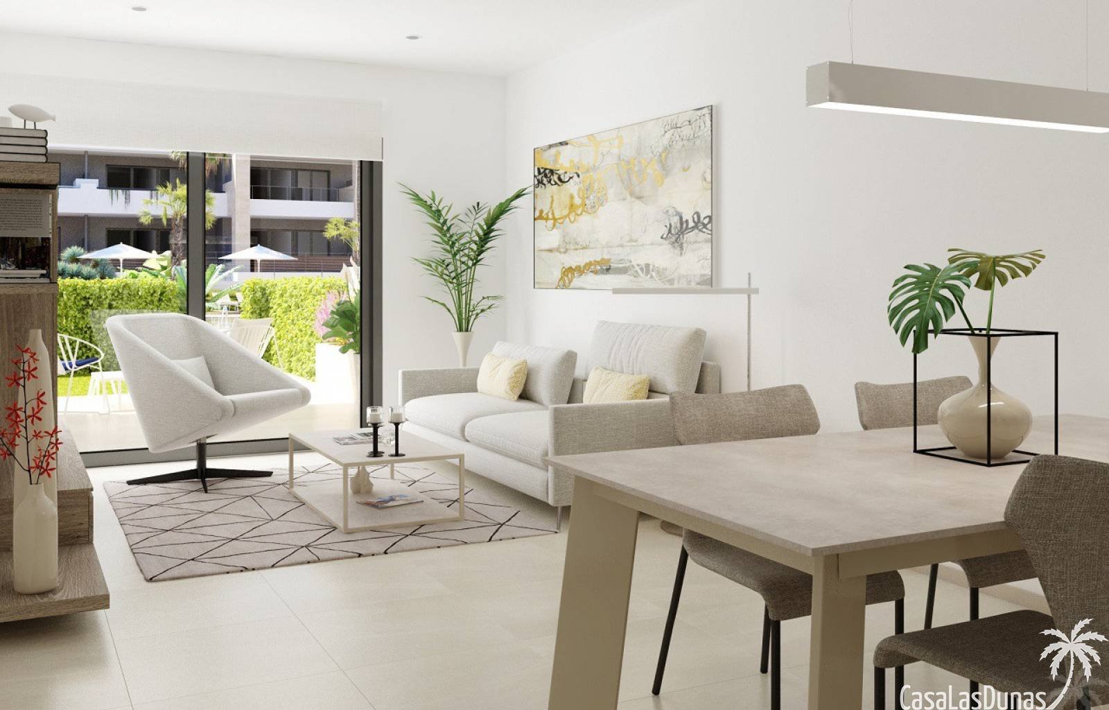 Dieses prächtige Neubauprojekt befindet sich in Orihuela Costa, alle Annehmlichkeiten sind zu Fuß erreichbar. Das Projekt besteht aus 2- und 3-Zimmer