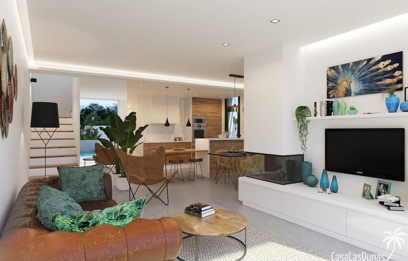  Modernes Bauprojekt, nur wenige Meter vom Zentrum von Daya Nueva entfernt. Das Projekt besteht aus 7 Einzel- und Doppelvillen im modernen Stil mit me