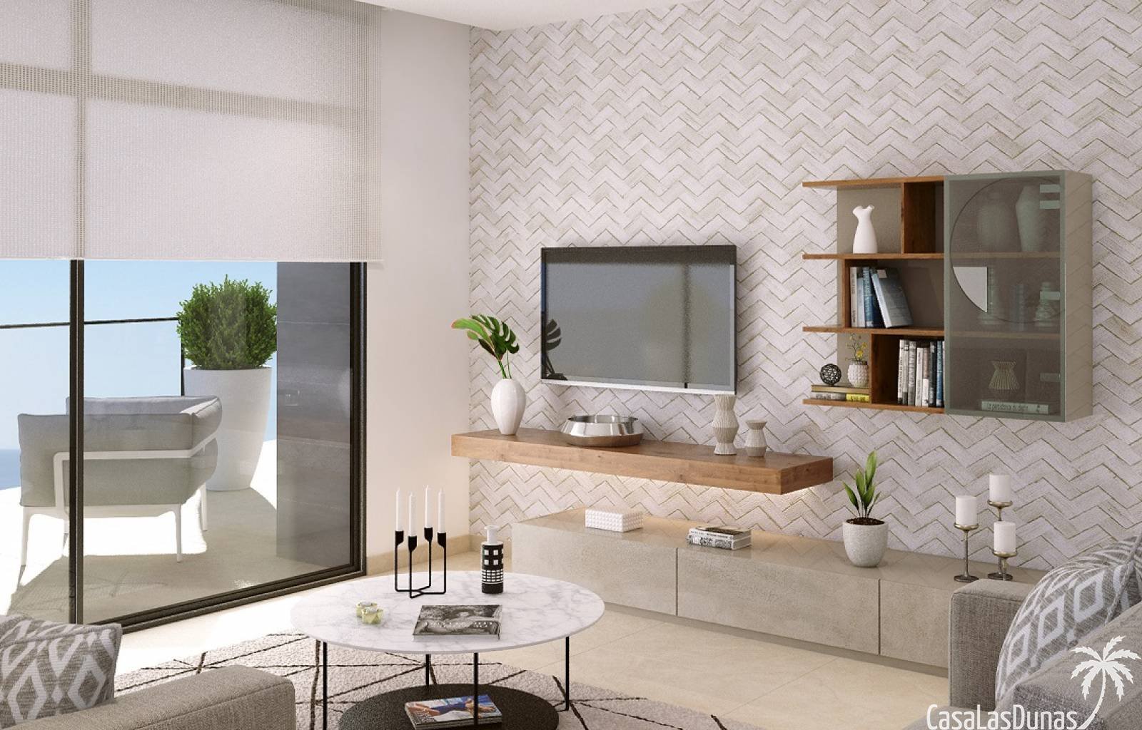 Dieses moderne und schöne Neubauprojekt befindet sich in Benidorm, alle Annehmlichkeiten sind zu Fuß erreichbar. Das Projekt bietet Wohnungen mit 2,