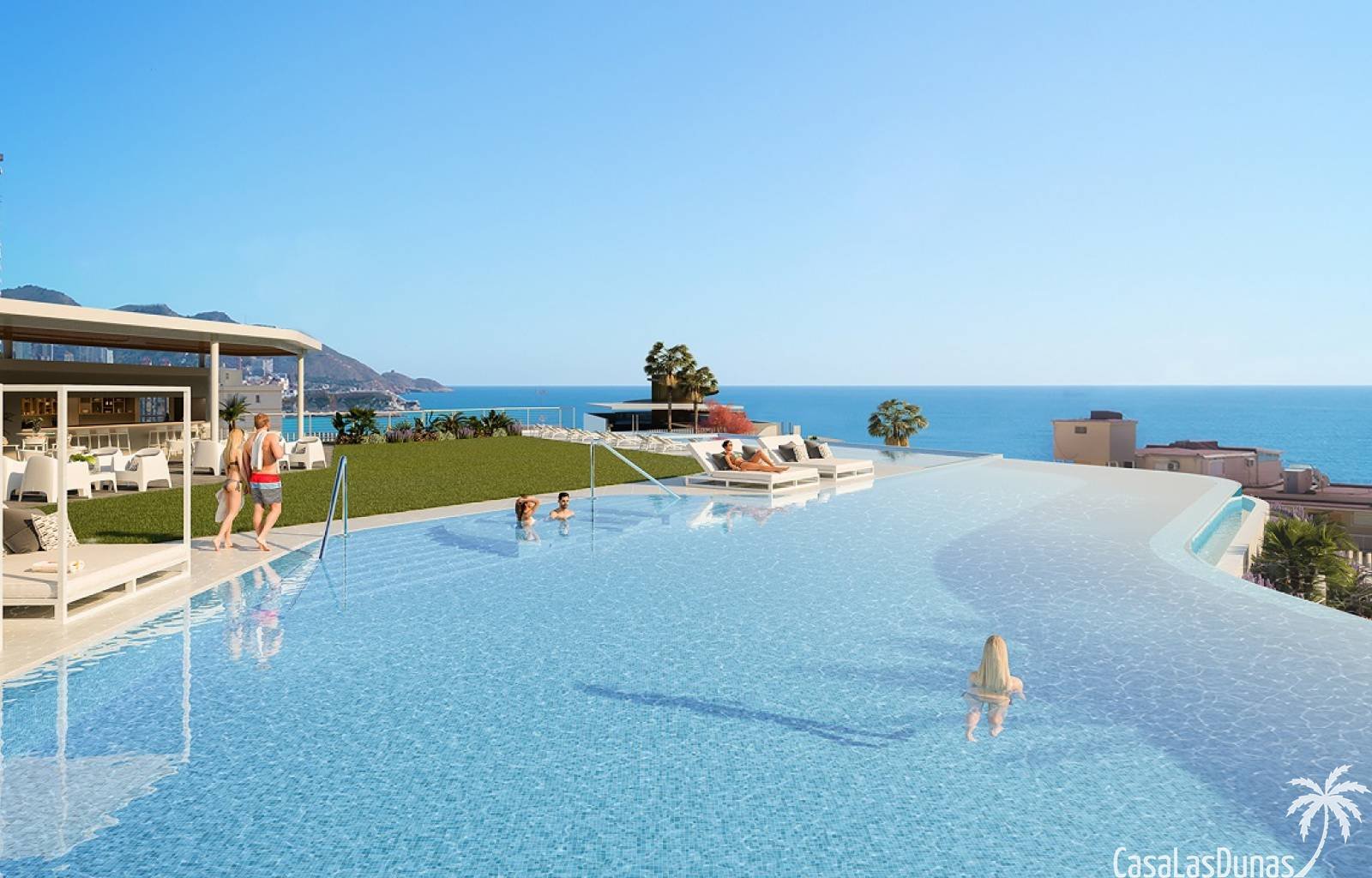 Dieses moderne und schöne Neubauprojekt befindet sich in Benidorm, alle Annehmlichkeiten sind zu Fuß erreichbar. Das Projekt bietet Wohnungen mit 2,