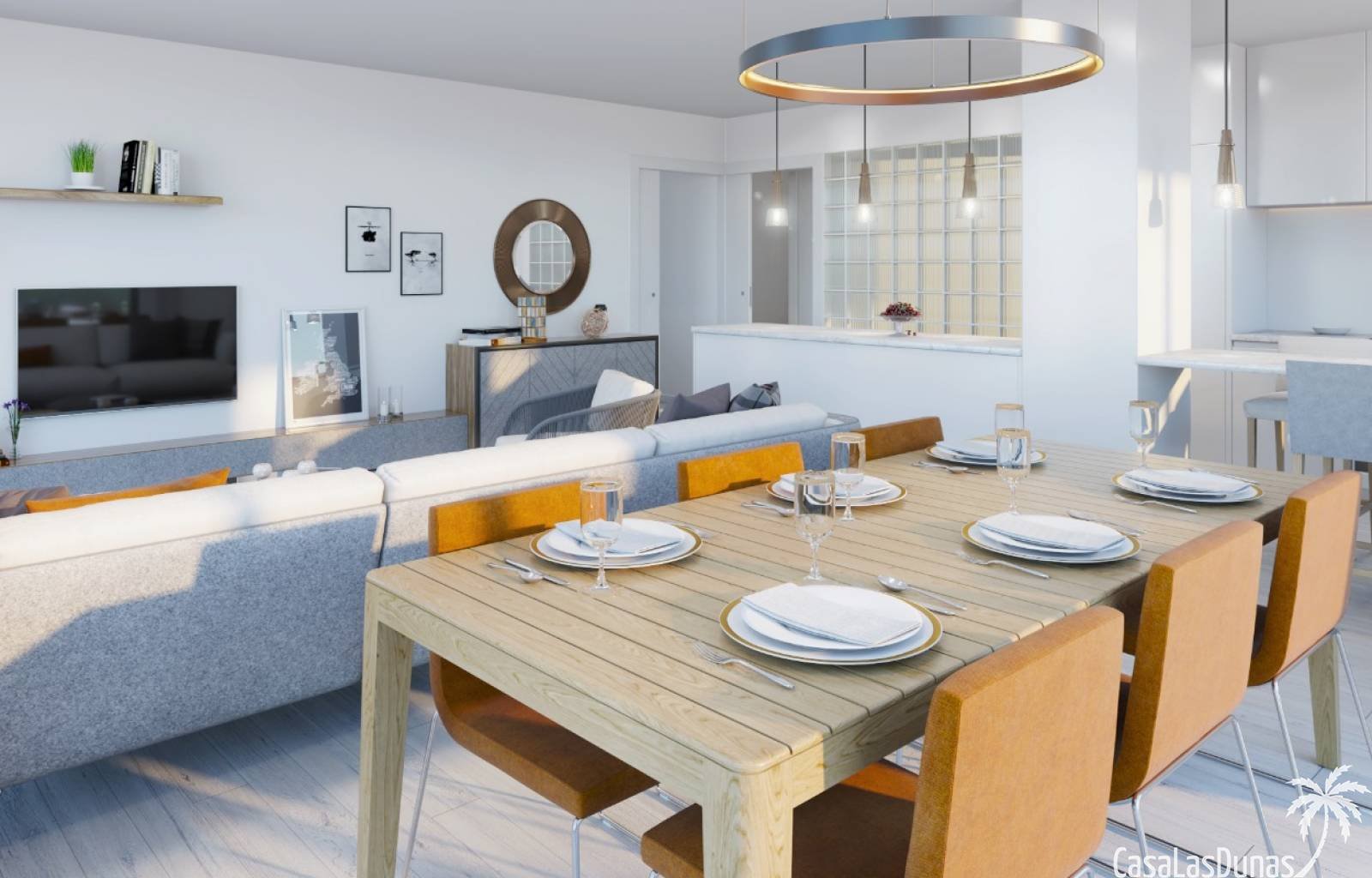 Diese Apartments befinden sich in unmittelbarer Nähe der Sandstrände von Playa Flamenca, direkt neben dem Einkaufszentrum. Es wird ein ziemlich große