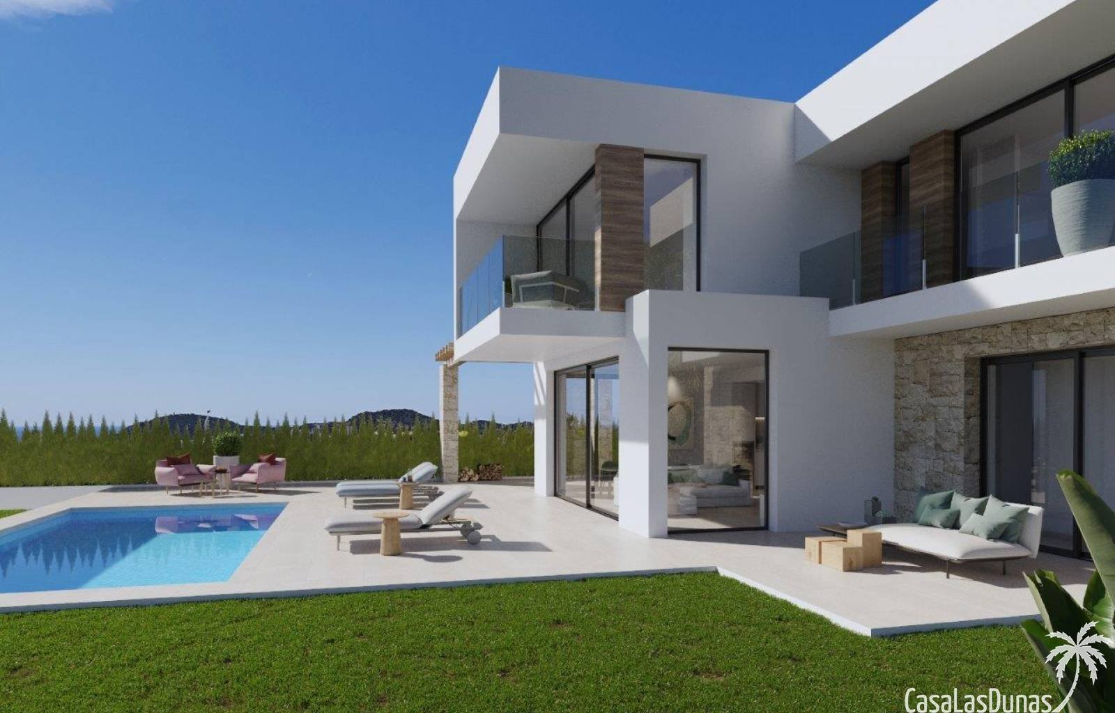 Diese wunderschöne Luxusvilla liegt in Benidorm, nur wenige Schritte vom Strand und einem Naturpark entfernt, wo Sie den außergewöhnlichen Meerblick