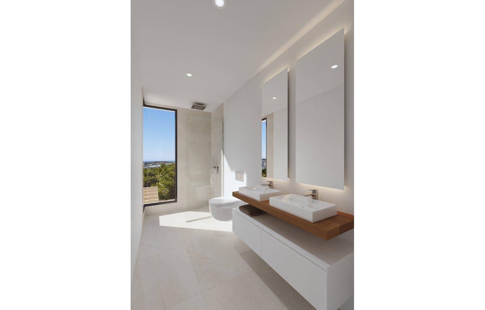 Diese wunderschöne Luxusvilla liegt in Benidorm, nur wenige Schritte vom Strand und einem Naturpark entfernt, wo Sie den außergewöhnlichen Meerblick