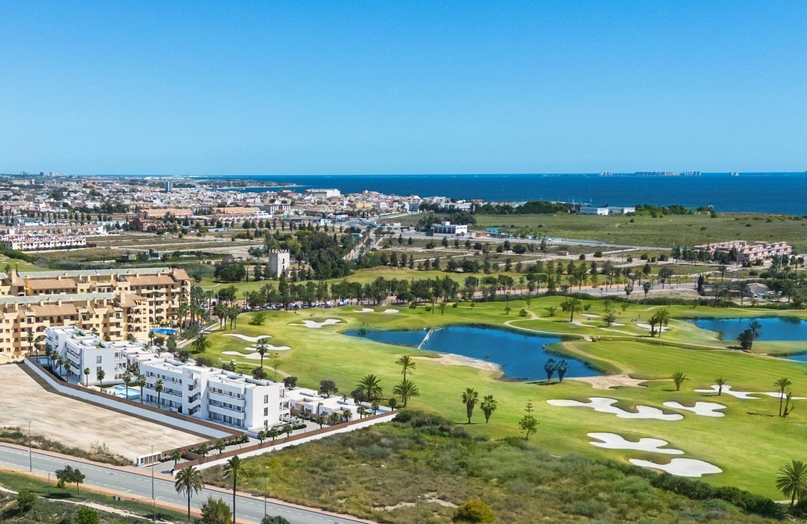 NEUBAU WOHNUNG IN „LA SERENA GOLFPLATZ“ LOS ALCAZARES - 
Die Neubausiedlung besteht aus 32 Wohnungen und Penthäusern mit 2 und 3 Schlafz