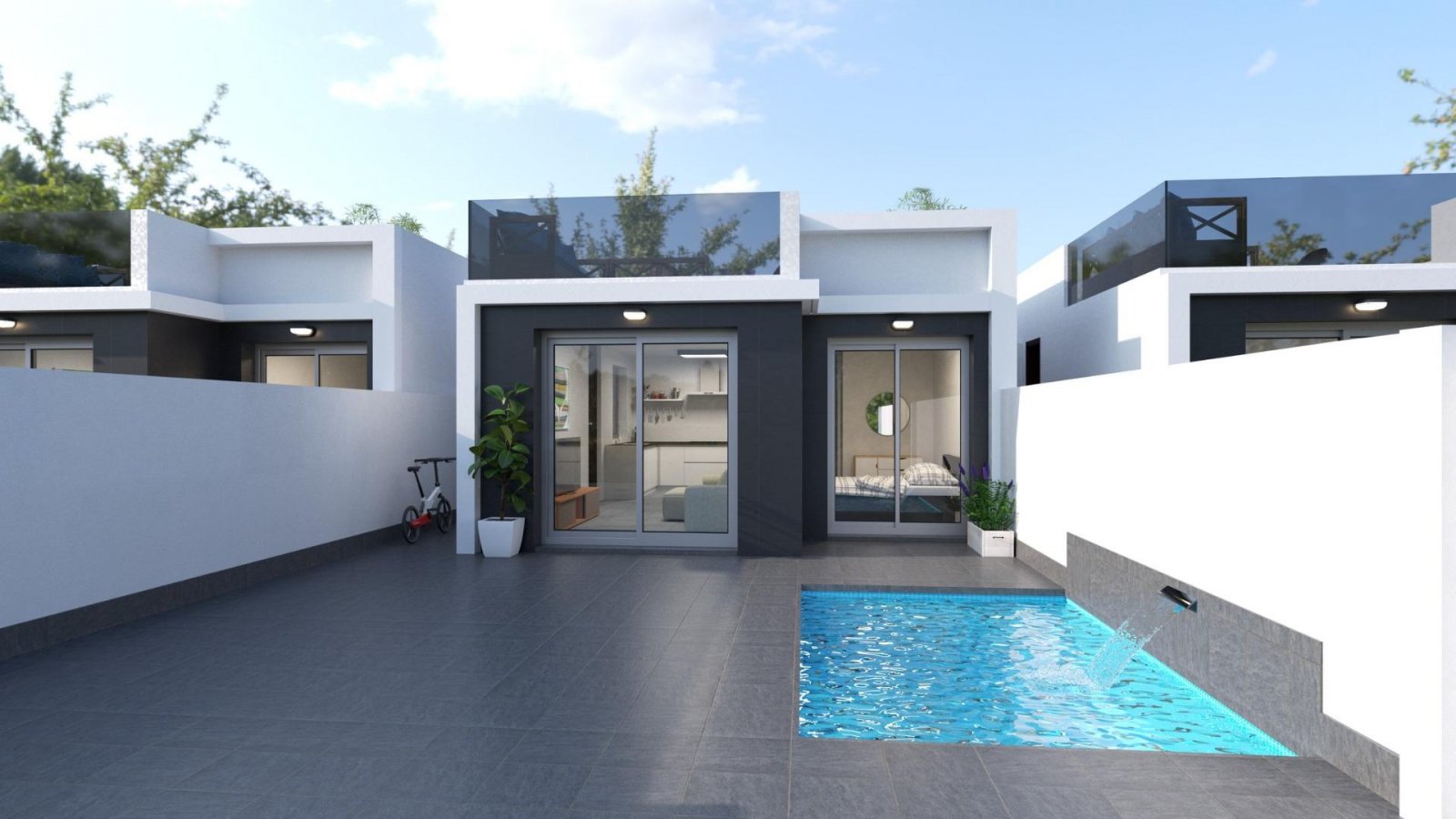 Exklusive Neubau-Villen in San Javier, Murcia
Modernes Wohnen mit privaten Pools und erstklassiger Ausstattung
Dieses exklusive Neubaupr