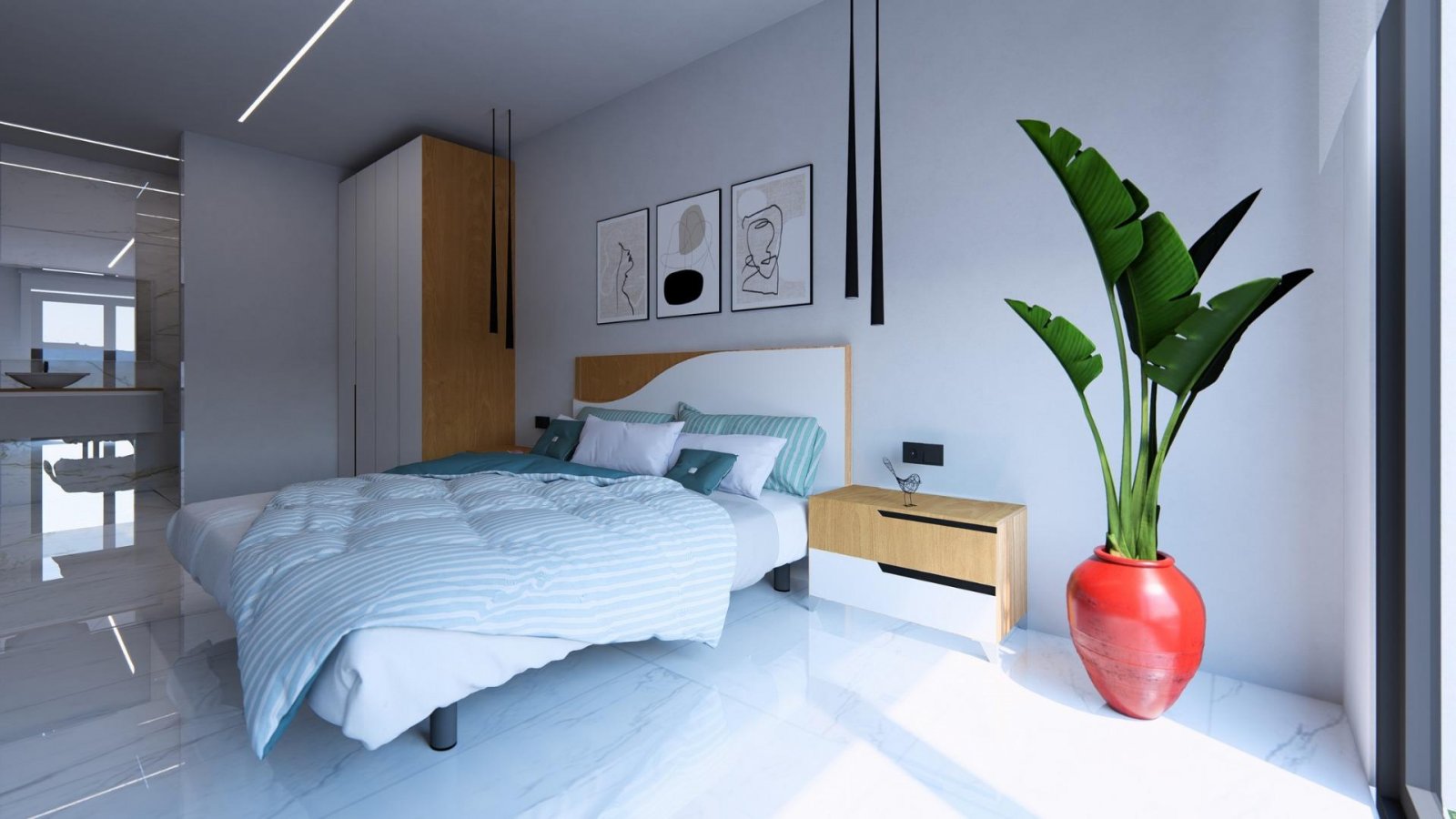 Diese luxuriöse, 67 m² große Neubauwohnung im Erdgeschoss befindet sich im renommierten La Finca Golf Resort in Algorfa, einer der begehr