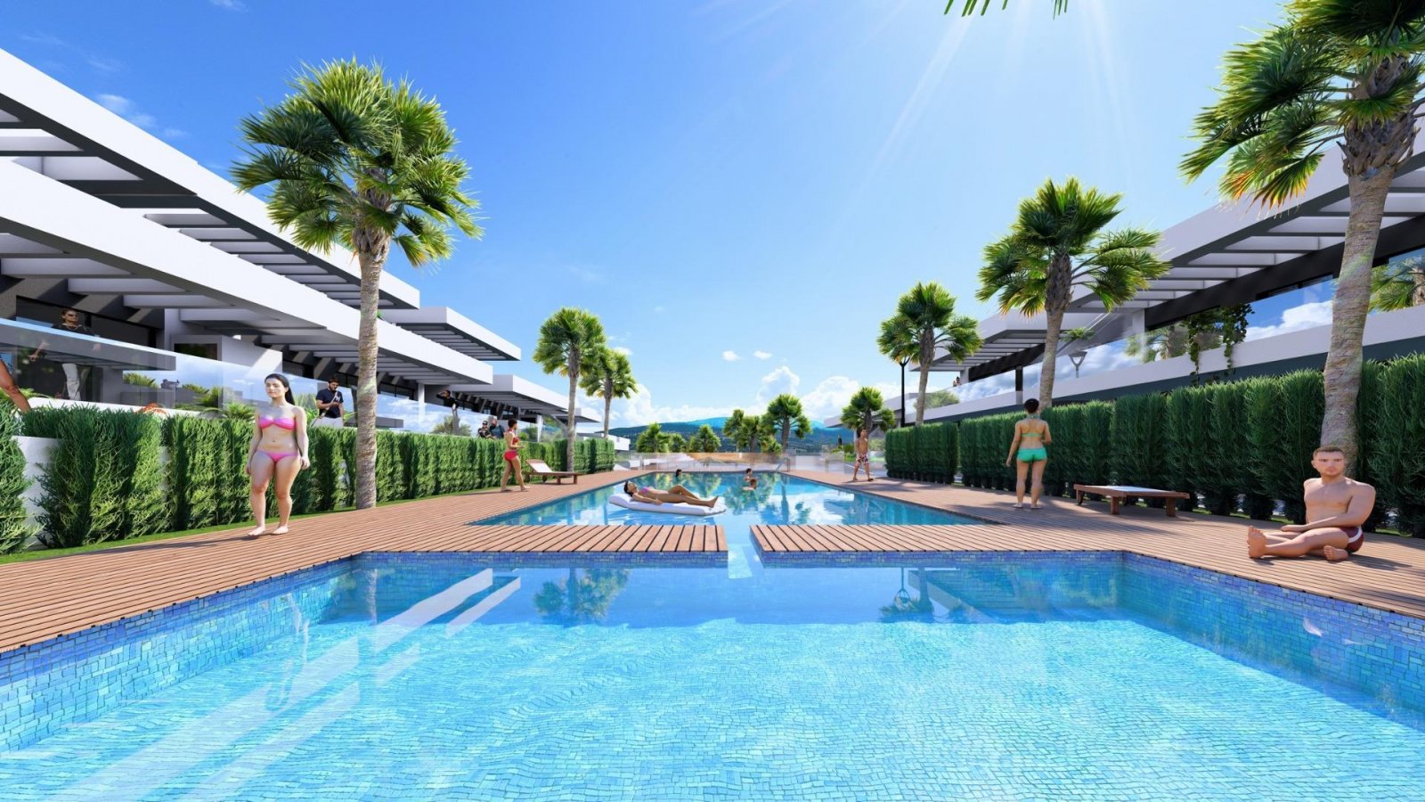Diese luxuriöse, 67 m² große Neubauwohnung im Erdgeschoss befindet sich im renommierten La Finca Golf Resort in Algorfa, einer der begehr