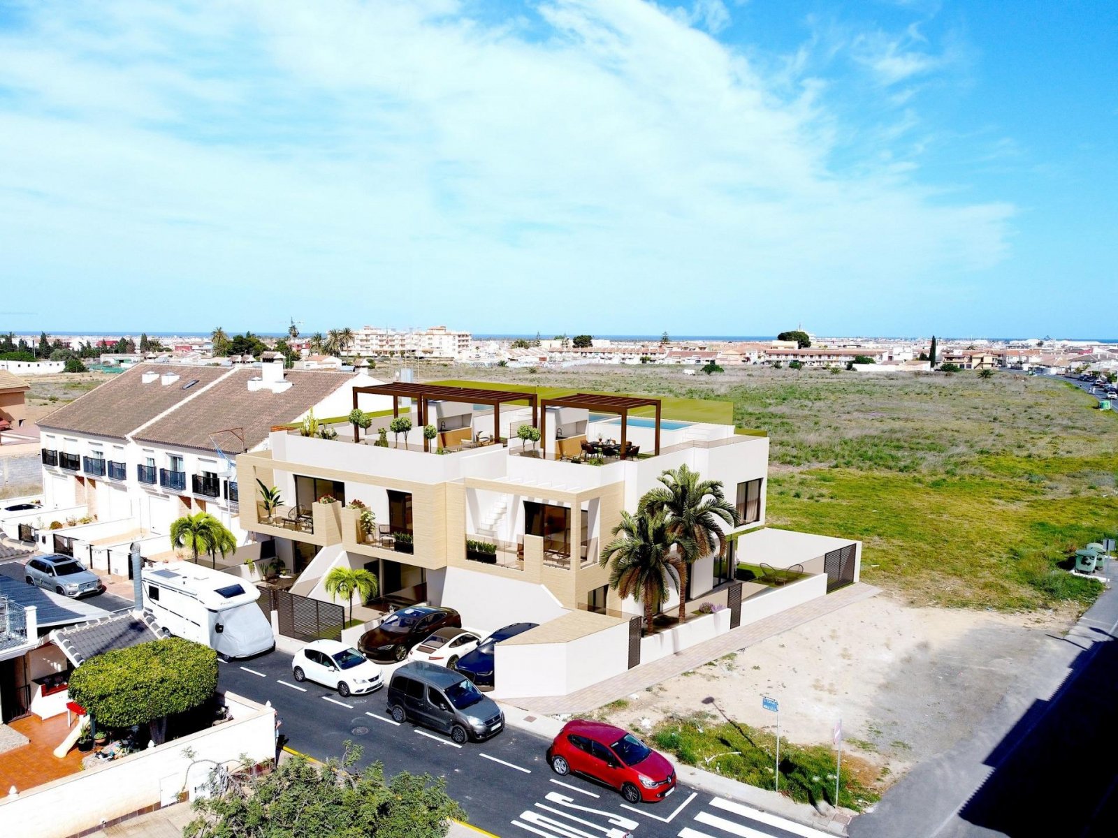 Neu gebaute Bungalows in Lo Pagán: Modernes Wohnen in Strandnähe
Erstklassige Lage in Lo Pagán, San Pedro del Pinatar
Entdecken Sie den