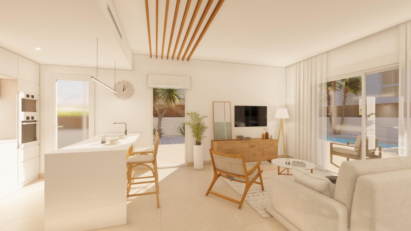 NEU GEBAUTE VILLEN IN PILAR DE LA HORADADA
Neubauvillen in Pilar de la Horadada.
Das Innere der Villen besteht aus 3 Schlafzimmern, 3 B