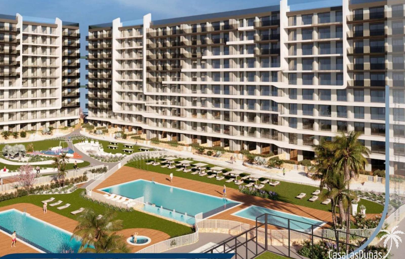 Ein brandneues Wohnhaus befindet sich in Alicante. Das Resort bietet ein zeitgemäßes und modisches Ambiente, das Luxus und Komfort auf höchstem Nivea