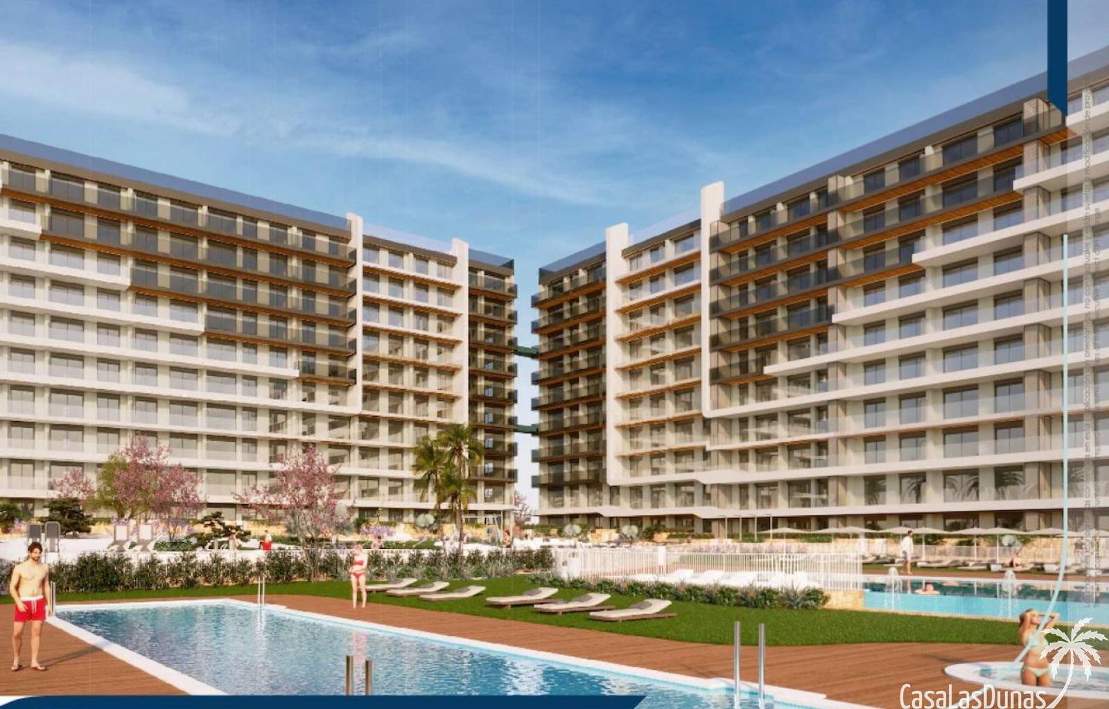 Ein brandneues Wohnhaus befindet sich in Alicante. Das Resort bietet ein zeitgemäßes und modisches Ambiente, das Luxus und Komfort auf höchstem Nivea