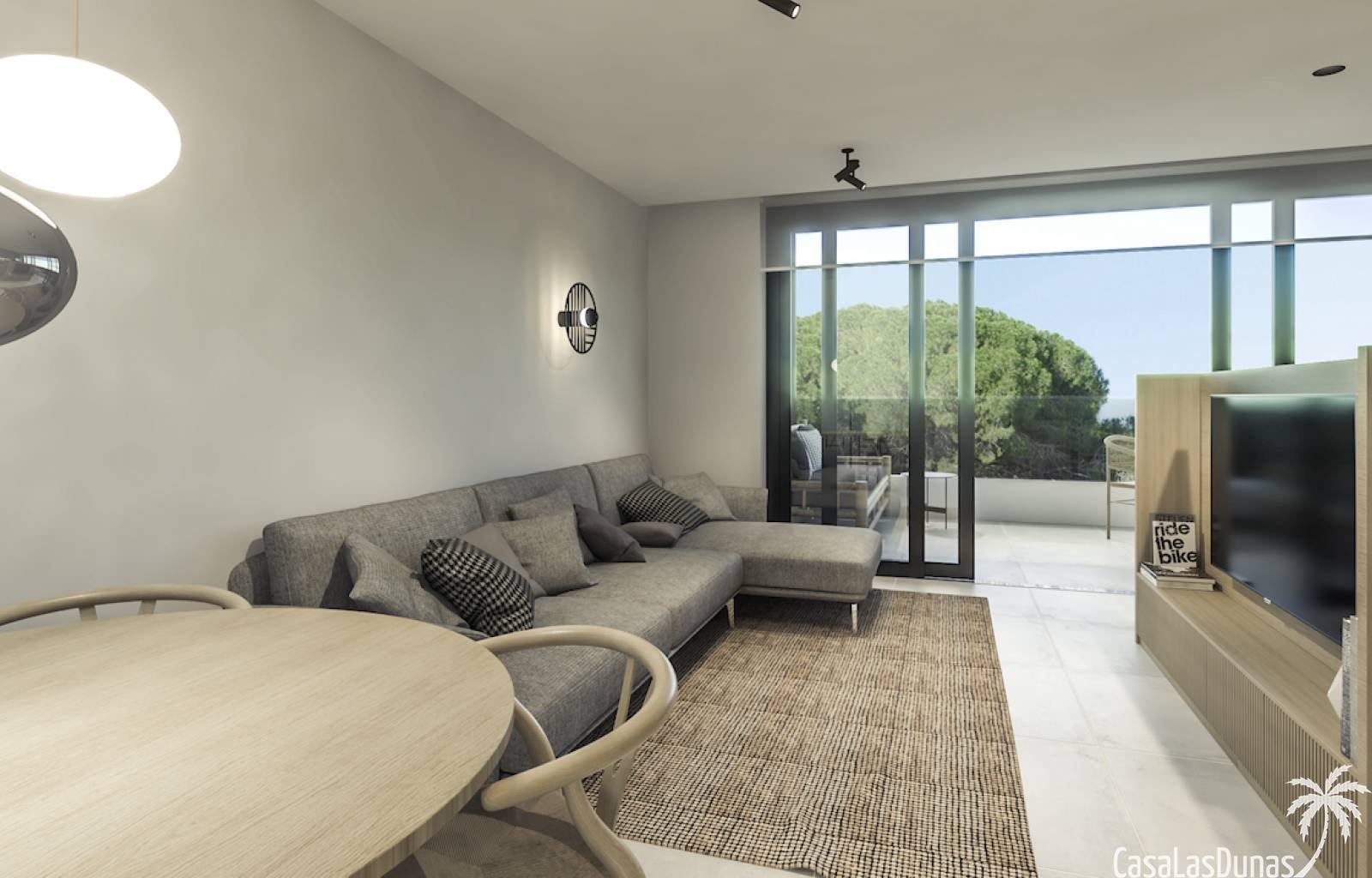  Eine Oase des Friedens und der Ruhe. Die Apartments liegen ganz in der Nähe des Mittelmeers und blicken auf das Naturschutzgebiet Las Dunas. Ein ansp