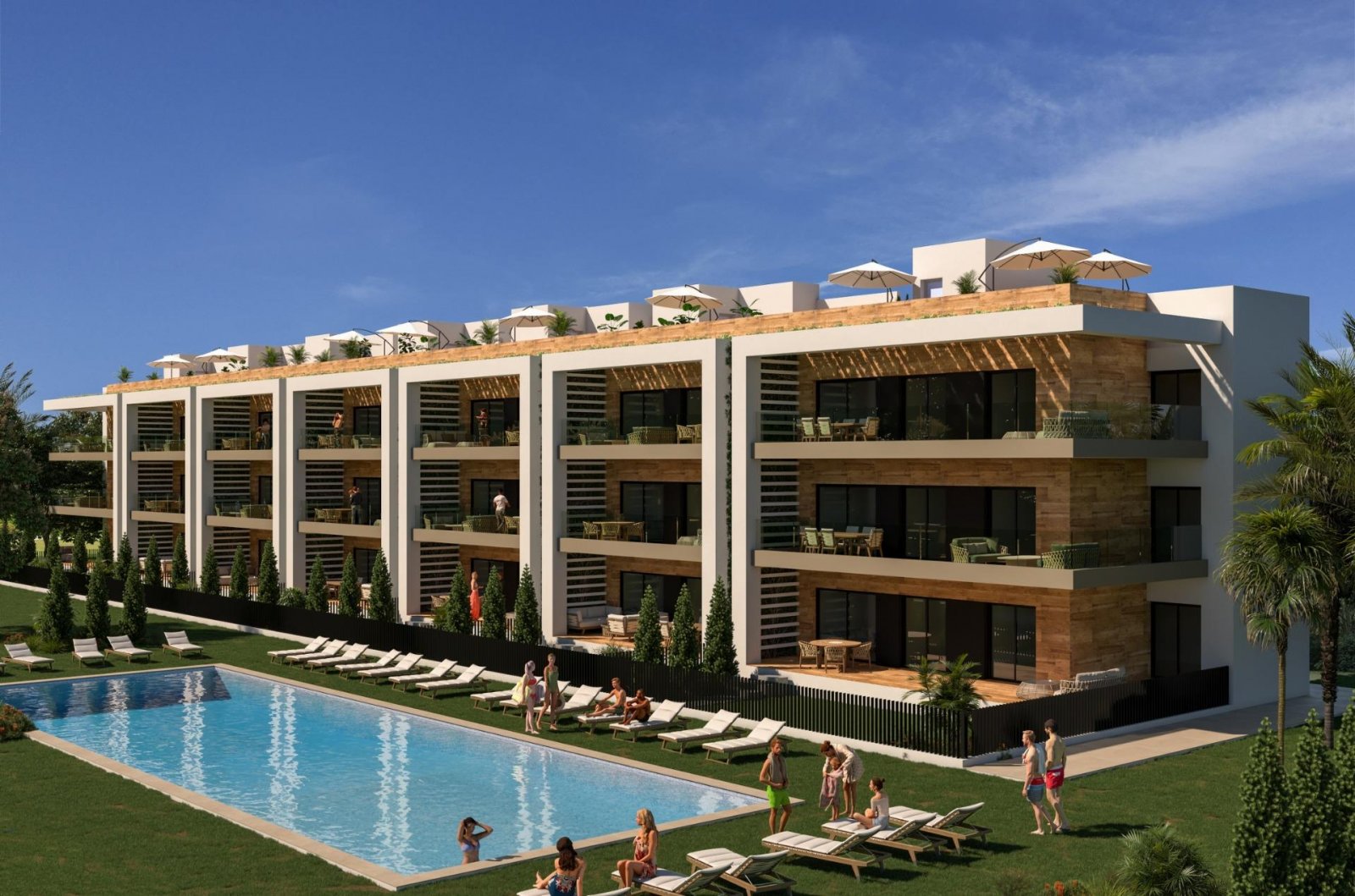 NEUE WOHNANLAGE IN DER NÄHE VON LA SERENA GOLF, LOS ALCAZARES
Dieser erstaunliche Komplex wird aus 244 Wohnungen mit 2 und 3 Schlafzimme