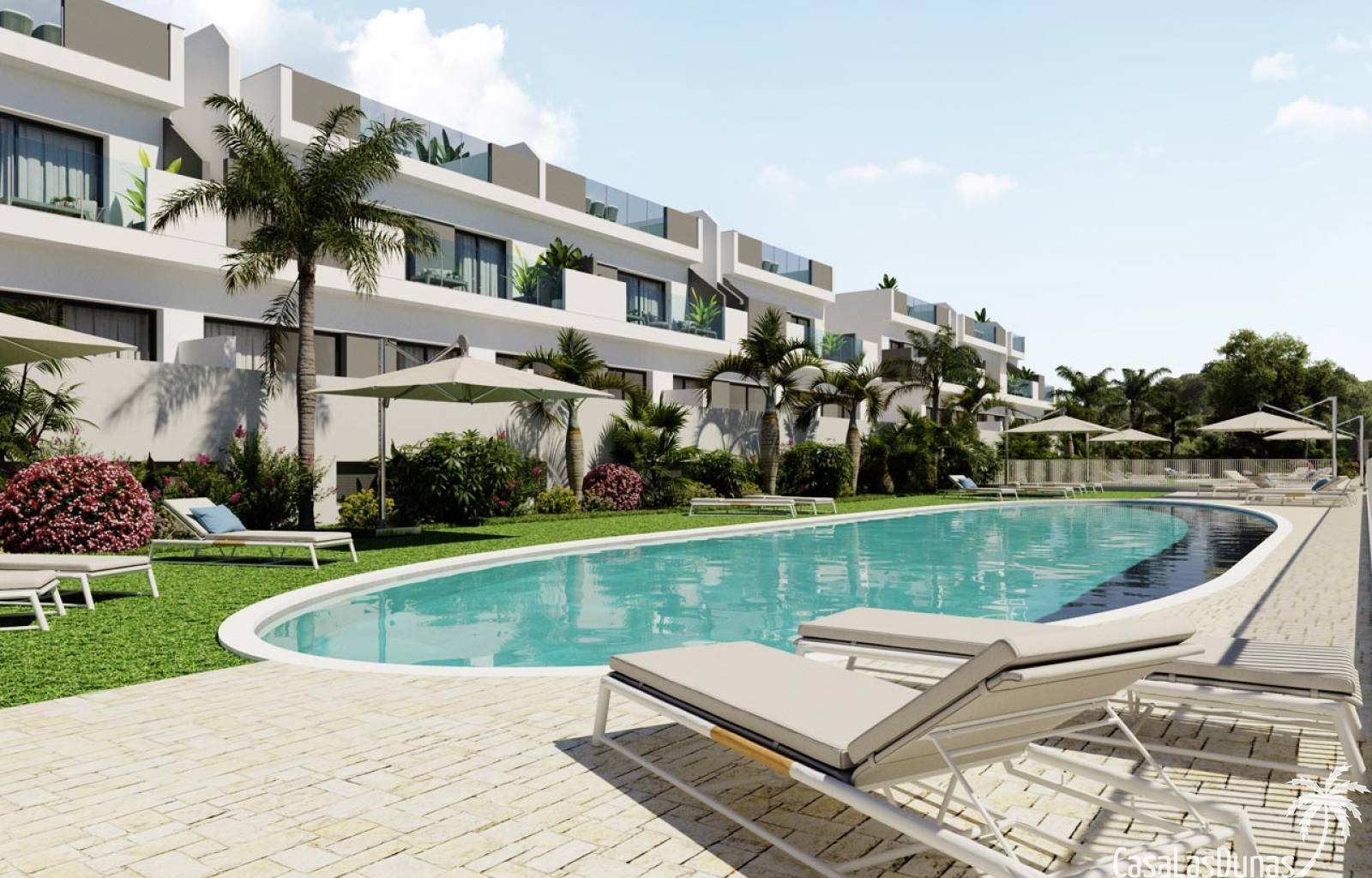 Wir freuen uns, Ihnen diese Immobilien in Los Balcones zu zeigen. Wenn Sie sich für eine Maisonette entscheiden, können Sie zwischen Blick auf die La