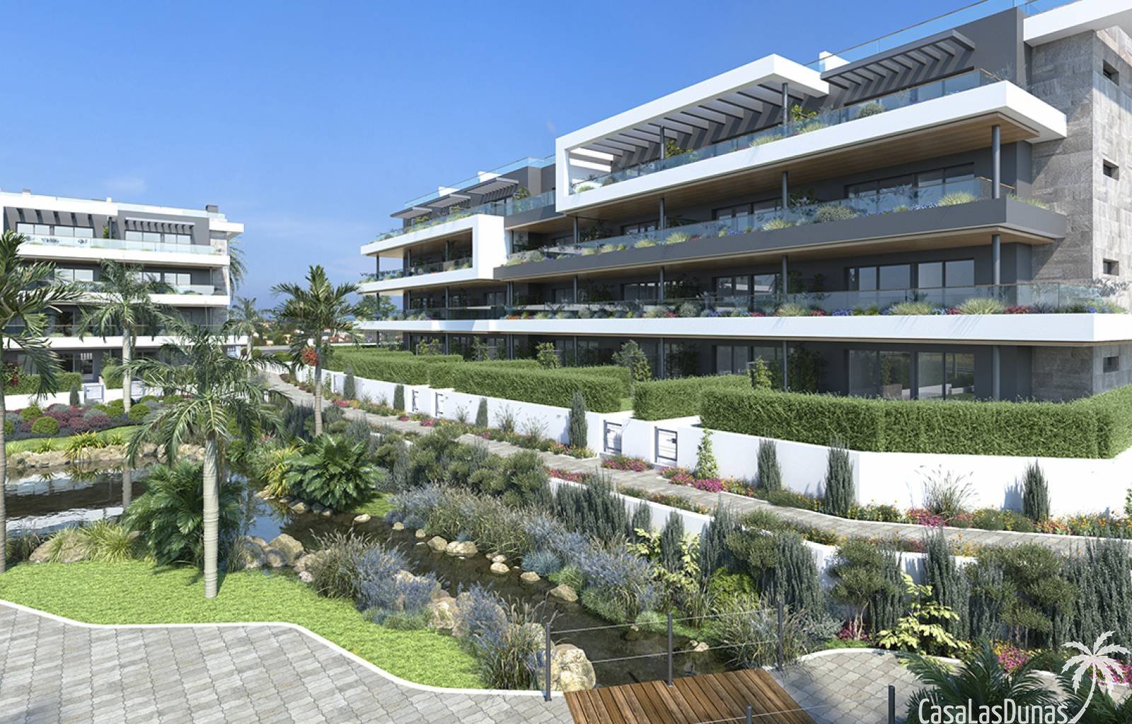 Torrevieja:  Neubau-Penthäuser mit 2 Schlafzimmern und 2 Bädern und Terrasse in Torrevieja. Dieses atemberaubende Penthouse verfügt über 2 Schlafzimmer und 2 Bade 