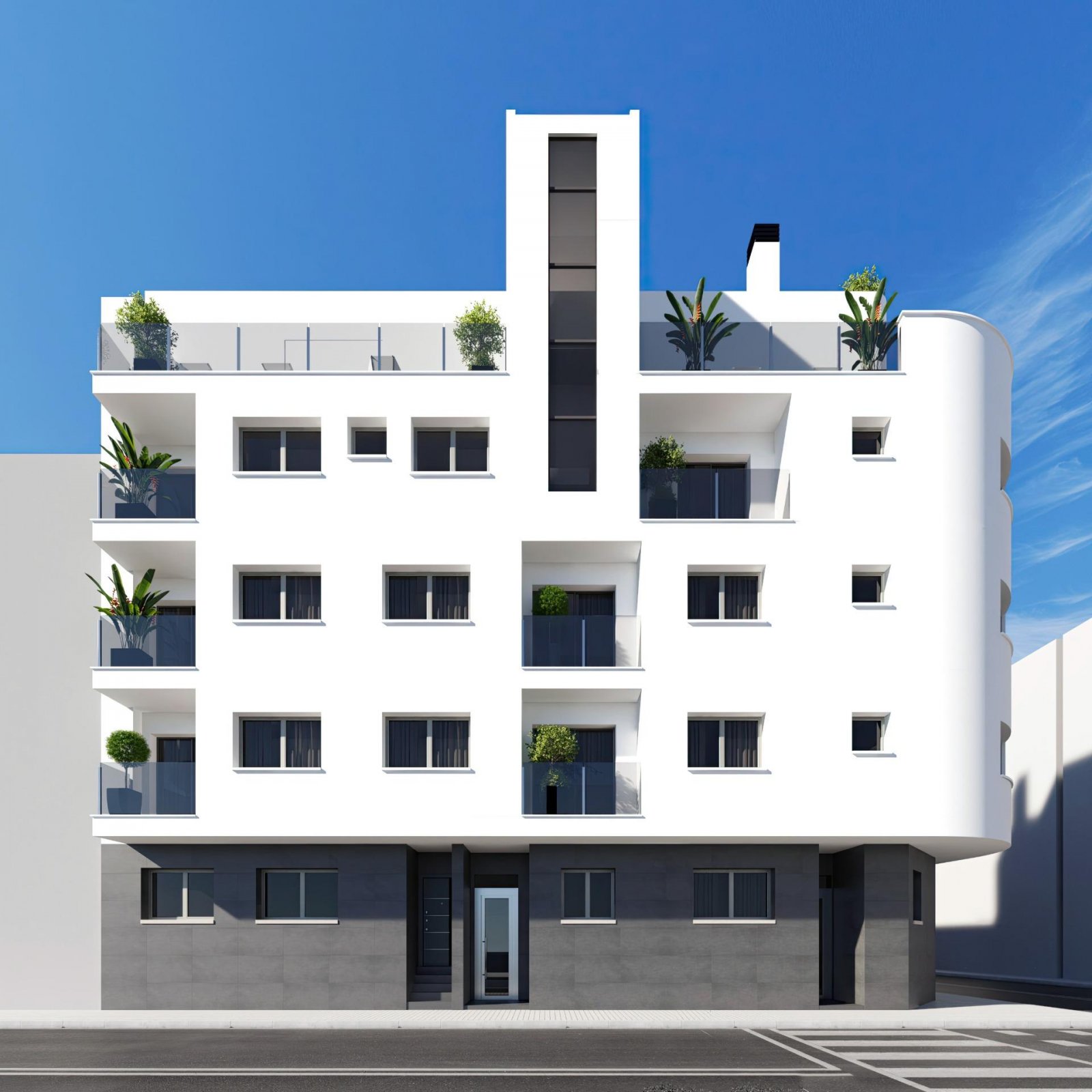 NEU GEBAUTE WOHNUNGEN IN TORREVIEJA Neubauwohnungen und Penthäuser in Torrevieja. Neubau von 12 exklusiven Wohnungen und Penthäusern mit