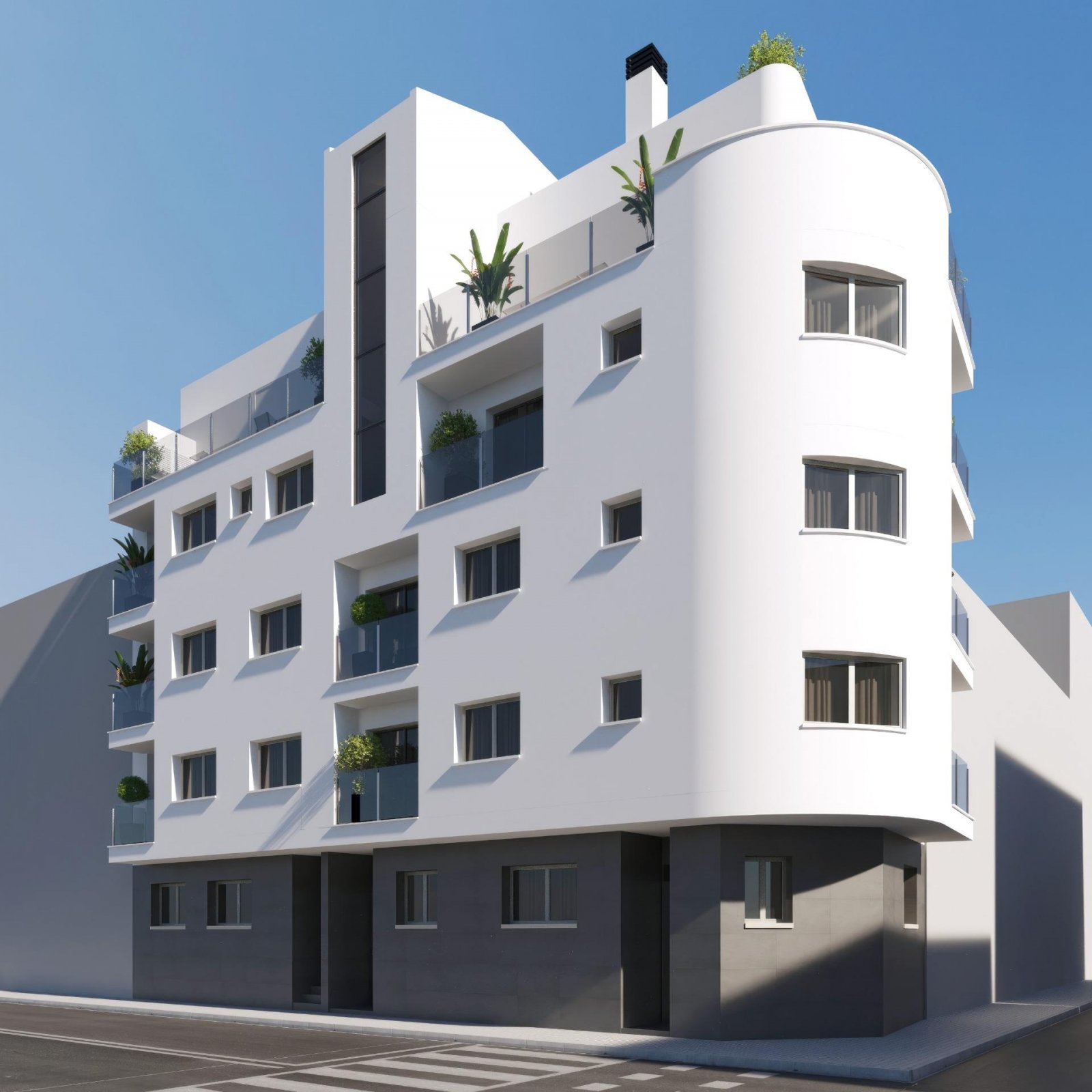 NEU GEBAUTE WOHNUNGEN IN TORREVIEJA Neubauwohnungen und Penthäuser in Torrevieja. Neubau von 12 exklusiven Wohnungen und Penthäusern mit