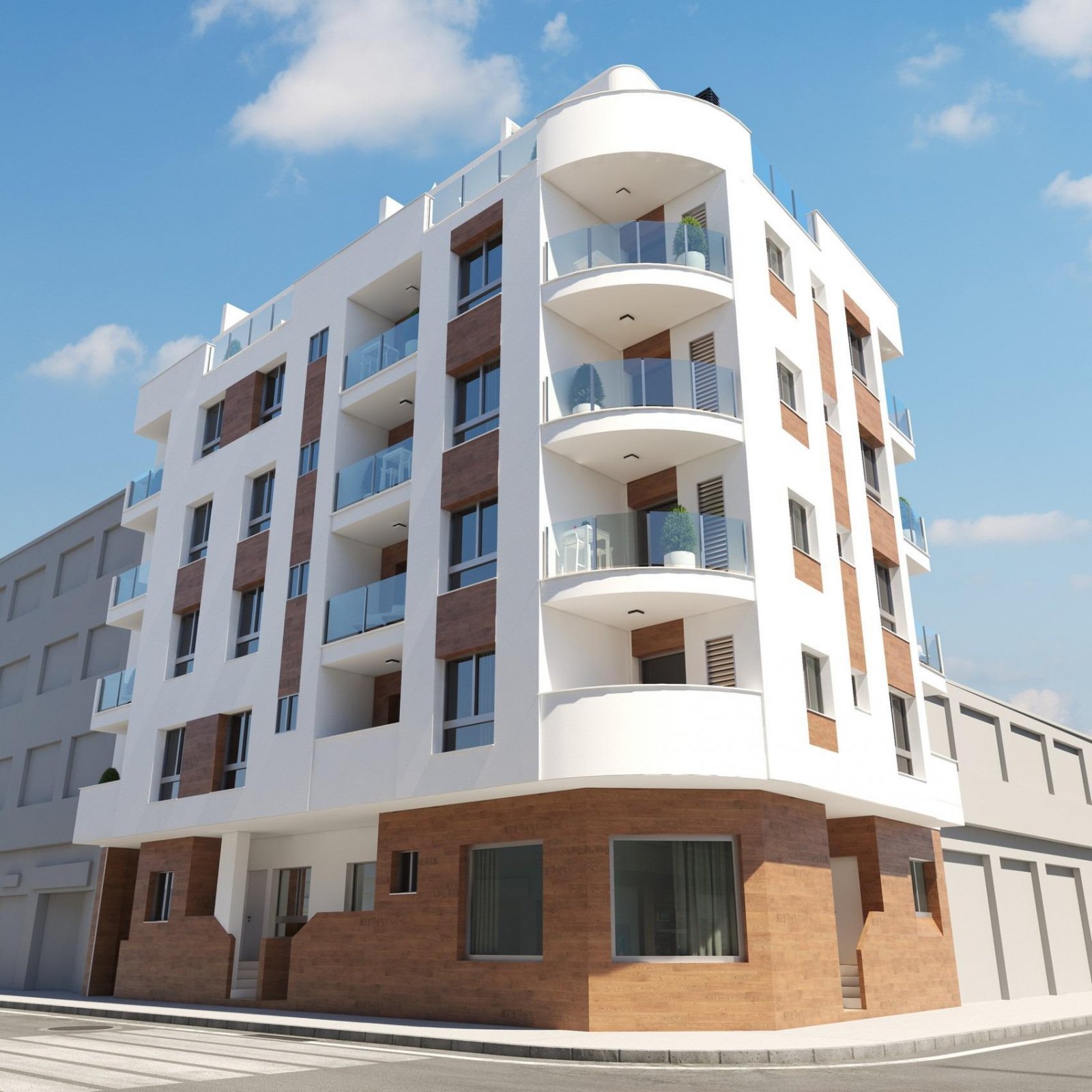 NEU GEBAUTE WOHNUNGEN IN TORREVIEJA Neubauwohnungen und Penthäuser in Torrevieja. Neubau von 17 exklusiven Wohnungen und Penthäusern mit