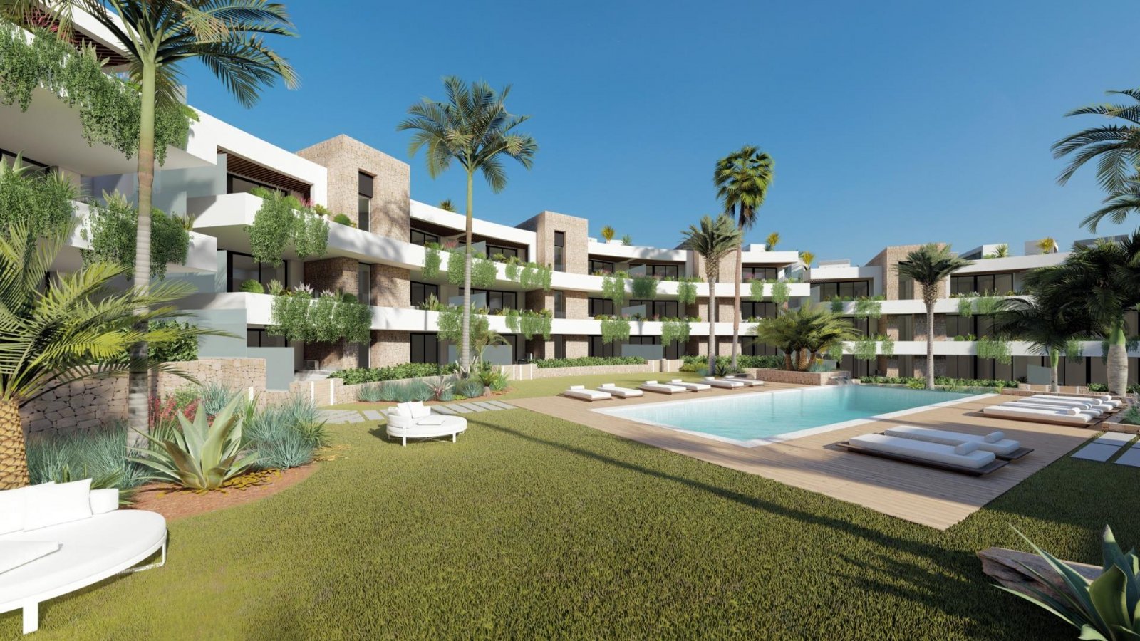 La Manga Del Mar Menor : 
												NEU GEBAUTER WOHNKOMPLEX IM LA MANGA CLUB RESORT - ideal zur Eigennutzung oder als Investition!

Neubau exklusive Wohnanlage mit 42 Wohnu 
