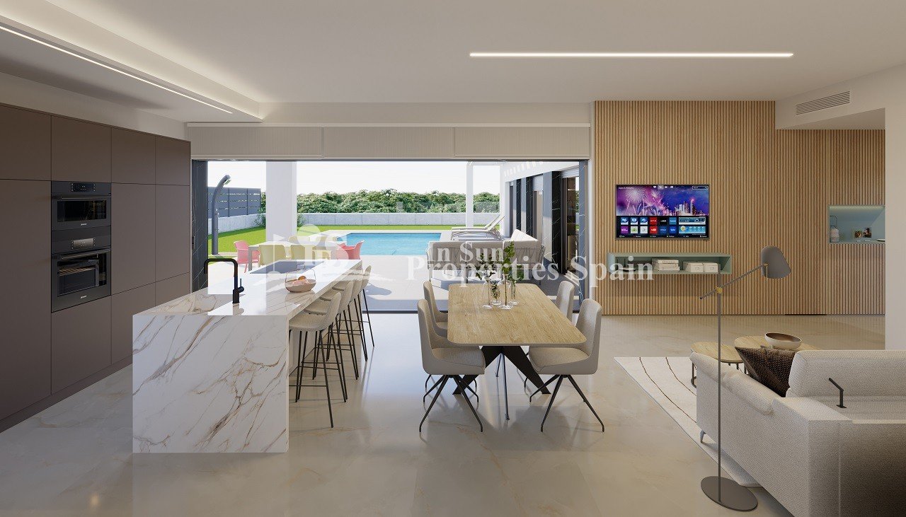 WUNDERSCHÖNE NEU GEBAUTE VILLEN IM LA FINCA GOLF RESORT, ALGORFA
Diese wunderschönen 122m2 Villen sind auf einem großen Grundstück von 4