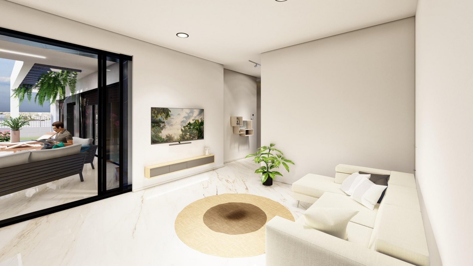 WUNDERSCHÖNE NEU GEBAUTE VILLEN IM LA FINCA GOLF RESORT, ALGORFA
Diese wunderschönen 122m2 Villen sind auf einem großen Grundstück von 4