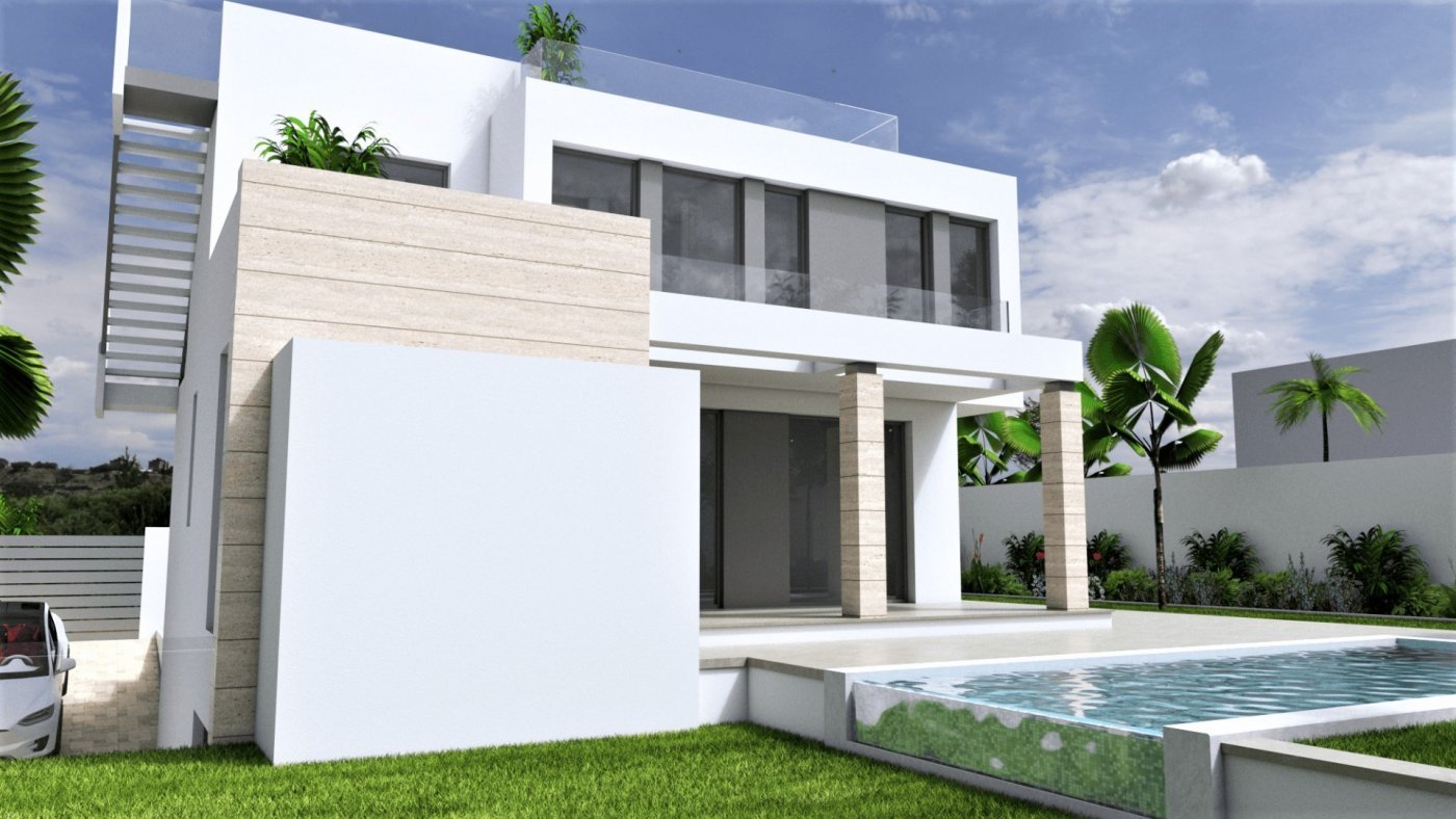 NEUBAU VILLEN IN TORREVIEJA
New Build Projekt von 3 Villen in einer ruhigen Wohngegend Aguas Nuevas von Torrevieja, Provinz Alicante.
S