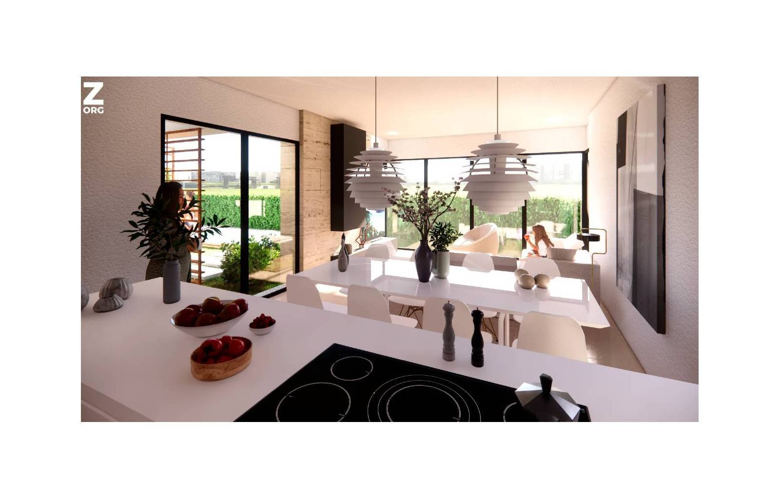 Diese wunderschönen modernen Villen befinden sich im Santa Rosalia Golf Resort, das für seinen riesigen Swimmingpool und zahlreiche Einrichtungen für