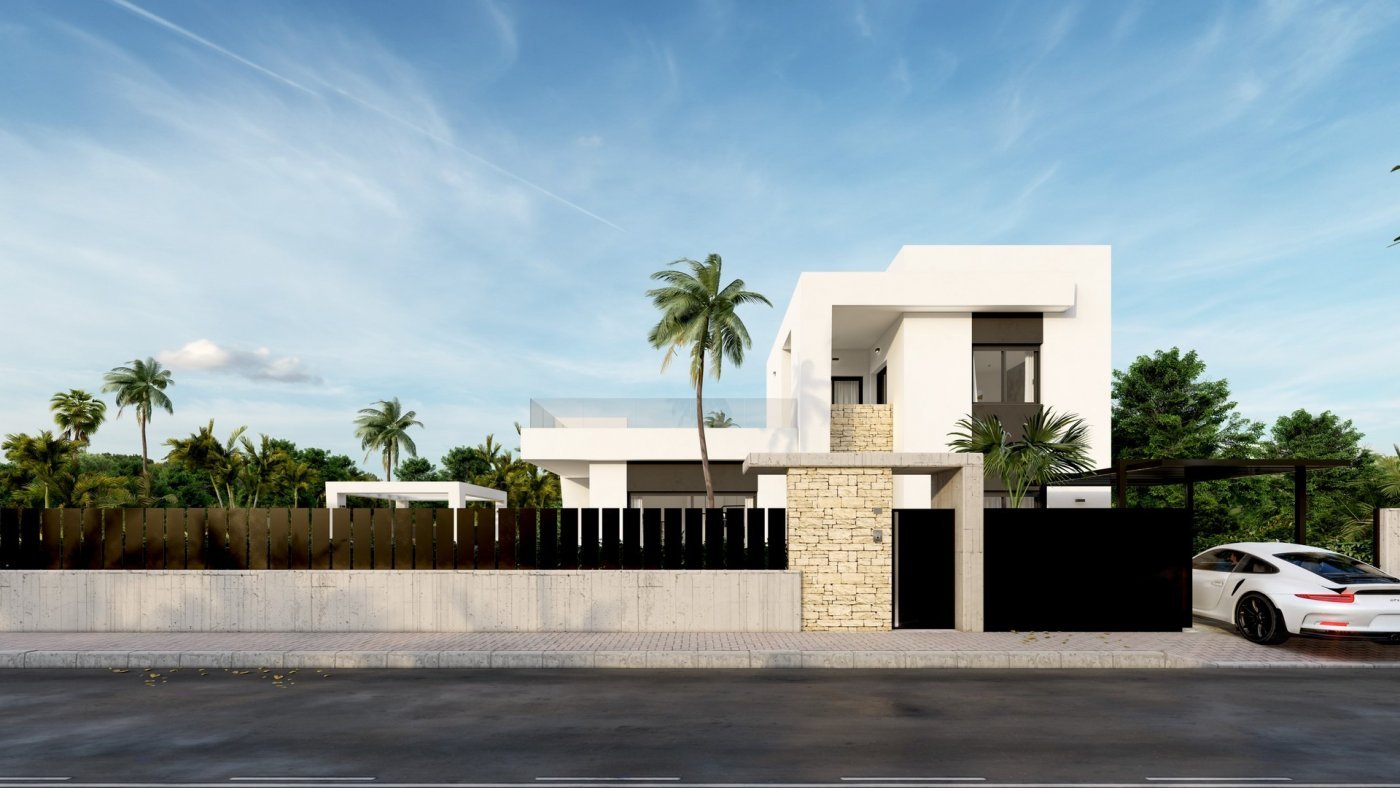 SCHÖNE MEDITERRANE VILLA, FREISTEHEND, IN PUNTA PRIMA, ORIHUELA COSTA, nur 900m vom Meer entfernt.
Diese wunderschöne freistehende Villa