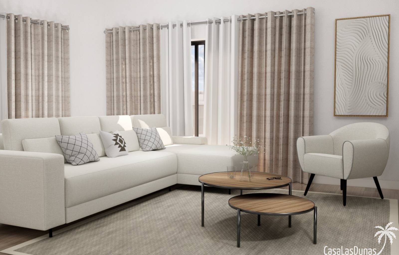 Dieser neue Komplex, nur 200 Meter vom Sandstrand von La Mata entfernt, wird im Januar 2025 bezugsfertig sein. Nutzen Sie Ihre Chance, eine Wohnung z