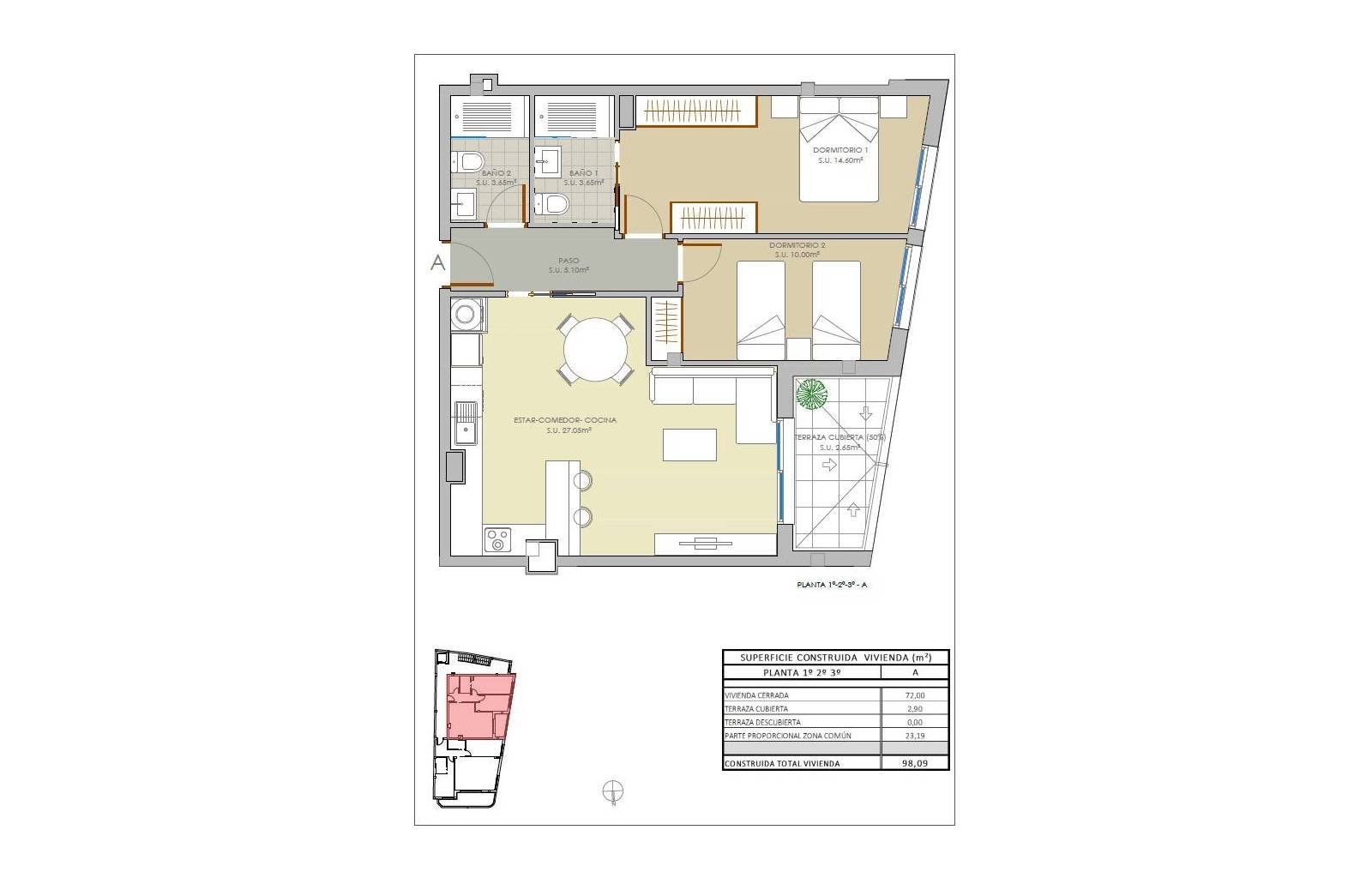 Dieser neue Komplex, nur 200 Meter vom Sandstrand von La Mata entfernt, wird im Januar 2025 bezugsfertig sein. Nutzen Sie Ihre Chance, eine Wohnung z