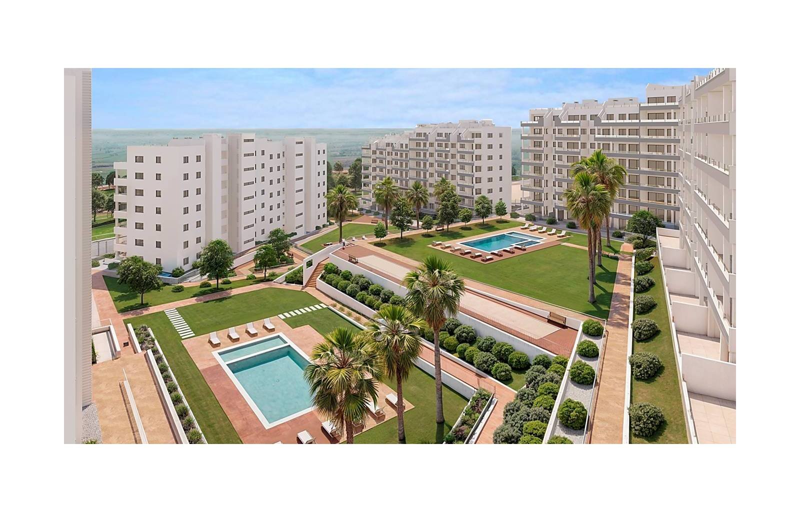 San Miguel de Salinas:  In einem im Bau befindlichen neuen Wohngebiet, unmittelbar neben dem bestehenden und gut erschlossenen Dorfkern, entsteht dieses neue Projekt. Insges 