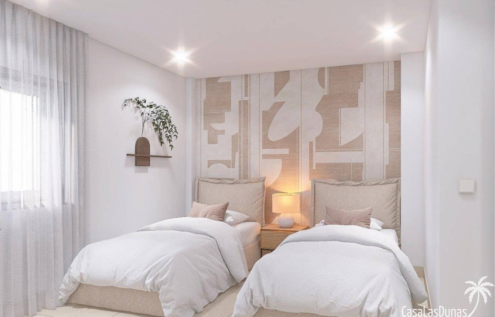 In dem relativ unbekannten Dorf Bigastro werden diese neuen Doppelhaushälften gebaut. Die geräumigen Häuser verfügen über nicht weniger als 4 Schlafz