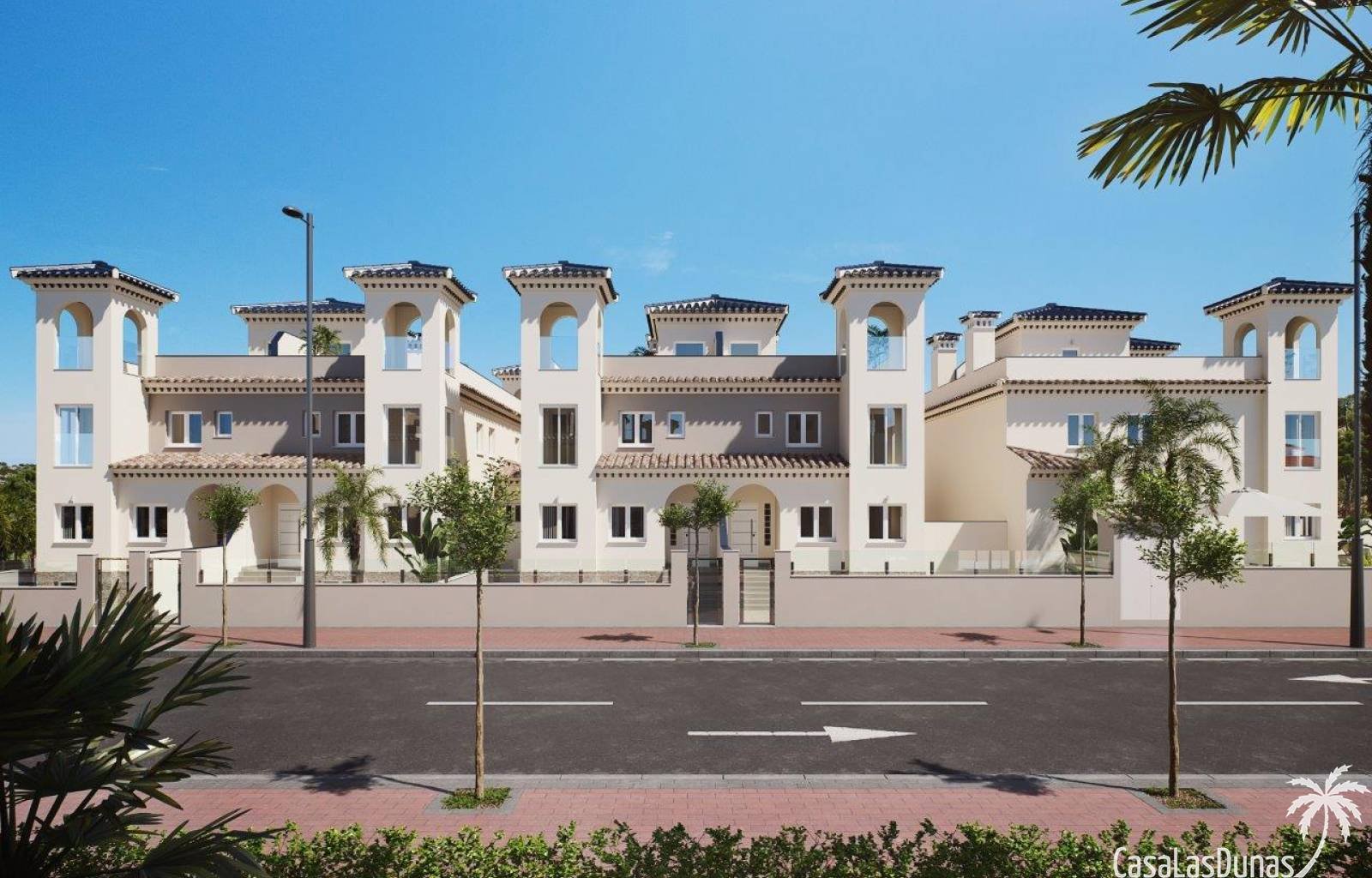 In dem relativ unbekannten Dorf Bigastro werden diese neuen Doppelhaushälften gebaut. Die geräumigen Häuser verfügen über nicht weniger als 4 Schlafz