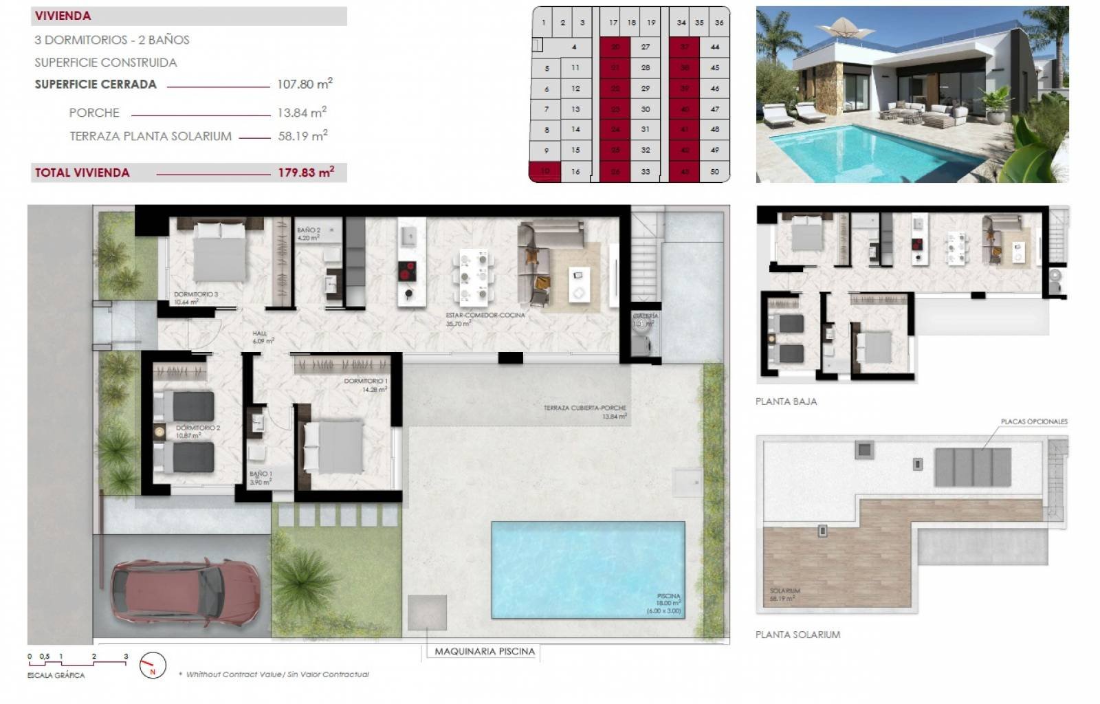 Dieses fantastische Projekt wird in der Stadt Quesada gebaut, etwa 10 Kilometer von den Sandstränden der Costa Blanca und nur 500 Meter vom Stadtzent