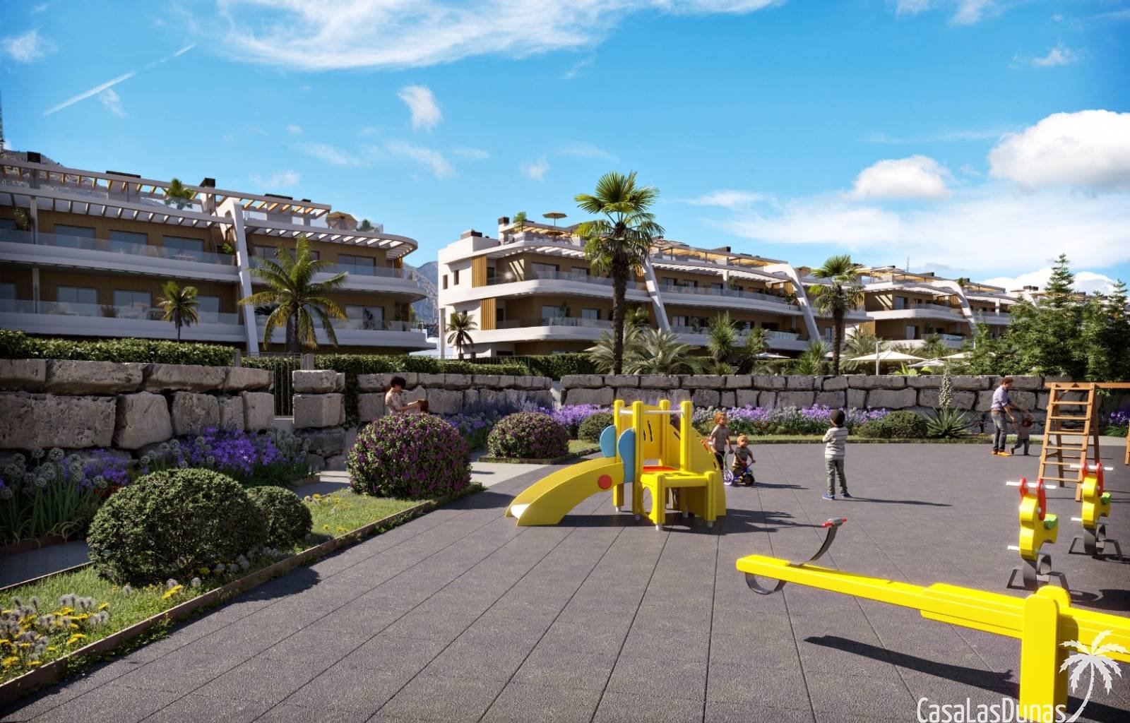 In der lebhaften Gegend von Finestrat, in der Nähe von Benidorm, befindet sich derzeit dieser fantastische Komplex im Bau. Es entstehen sehr geräumig