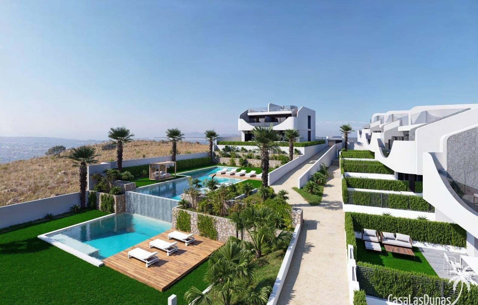 Dieser neue Komplex wird in ruhiger Lage etwas außerhalb des Dorfes San Miguel gebaut. Die meisten Immobilien sind sonnig und nach Osten ausgerichtet