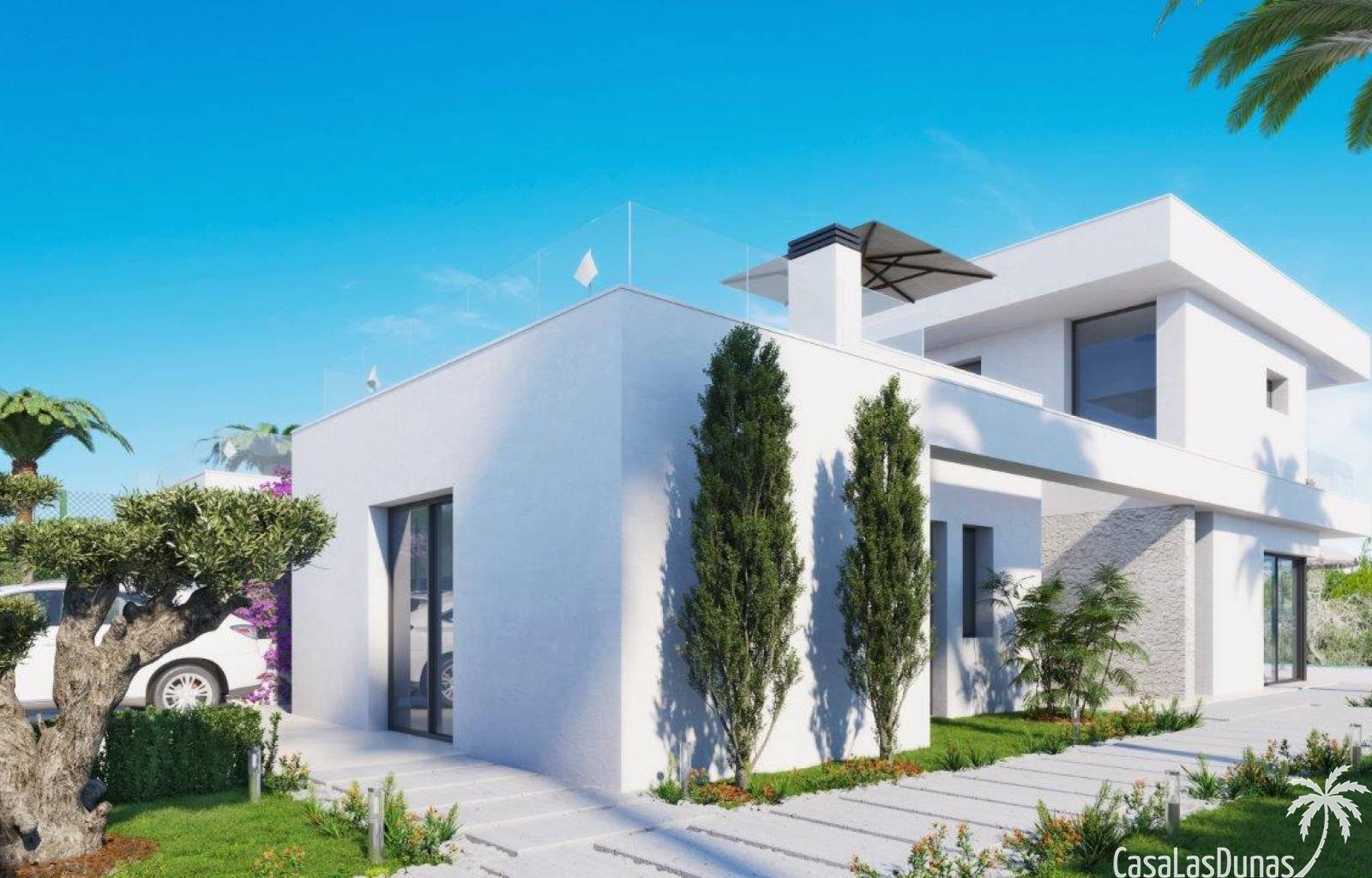 Diese schöne Villa hat ein schönes Grundstück, einen privaten Swimmingpool und eine schöne Aussicht. Auf dem Grundstück finden Sie einen Doppelparkpl