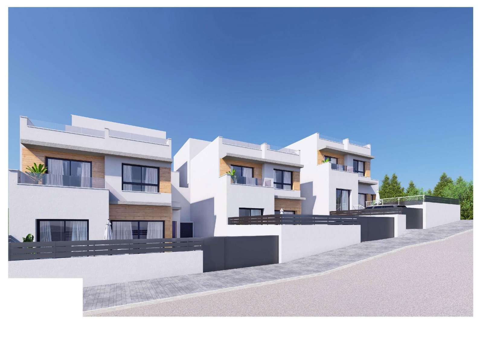 Luxuriöse Neubau-Doppelhaushälften in Benijófar, Costa Blanca
Erstklassige Lage in Benijófar mit bequemem Zugang zu Annehmlichkeiten
Er