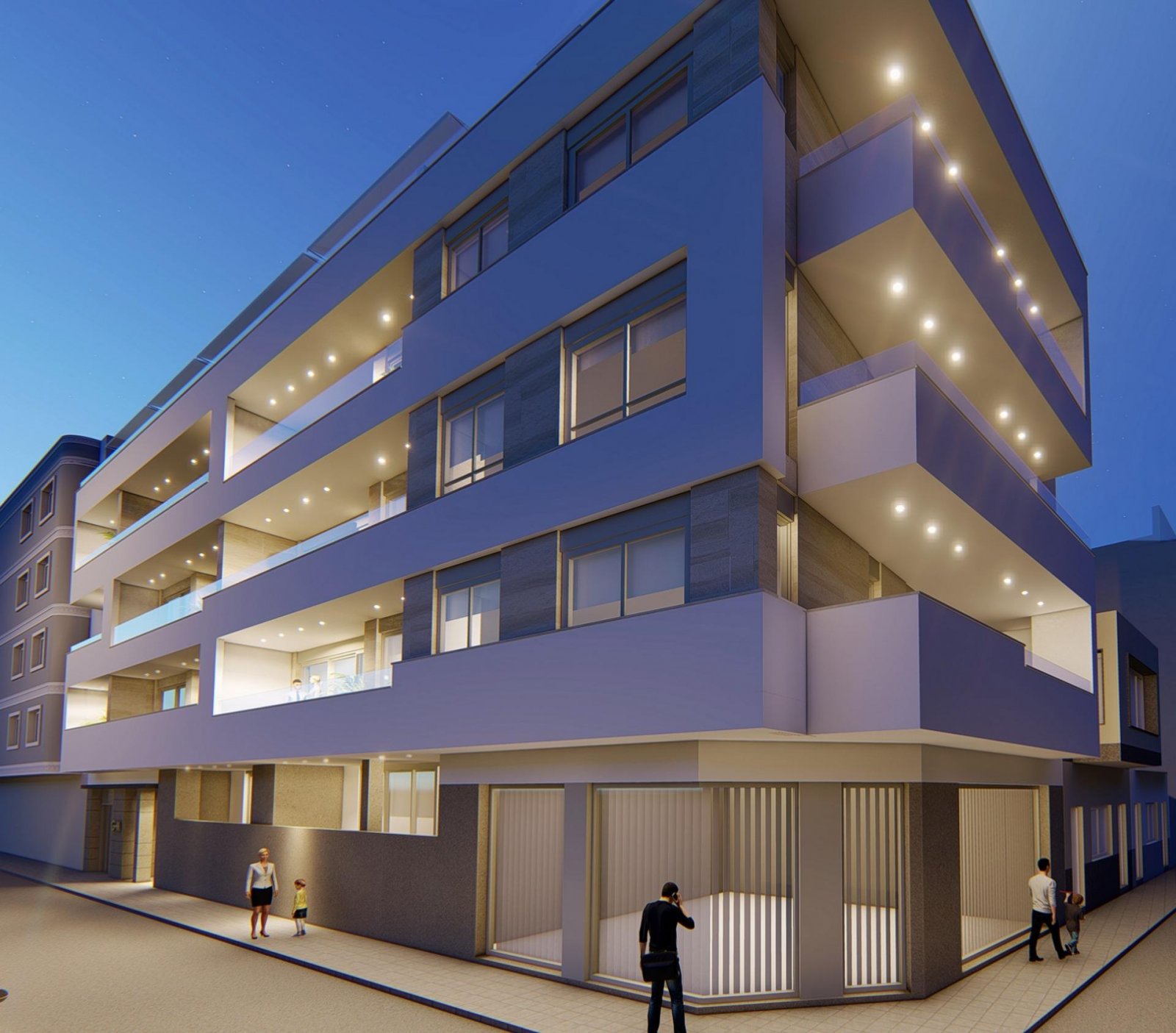 NEUBAU WOHNUNG IN TORREVIEJA Neubau Wohnanlage nur 5 Minuten zu Fuß vom Strand Los Locos, im Zentrum von Torrevieja. Diese Wohnanlage hat