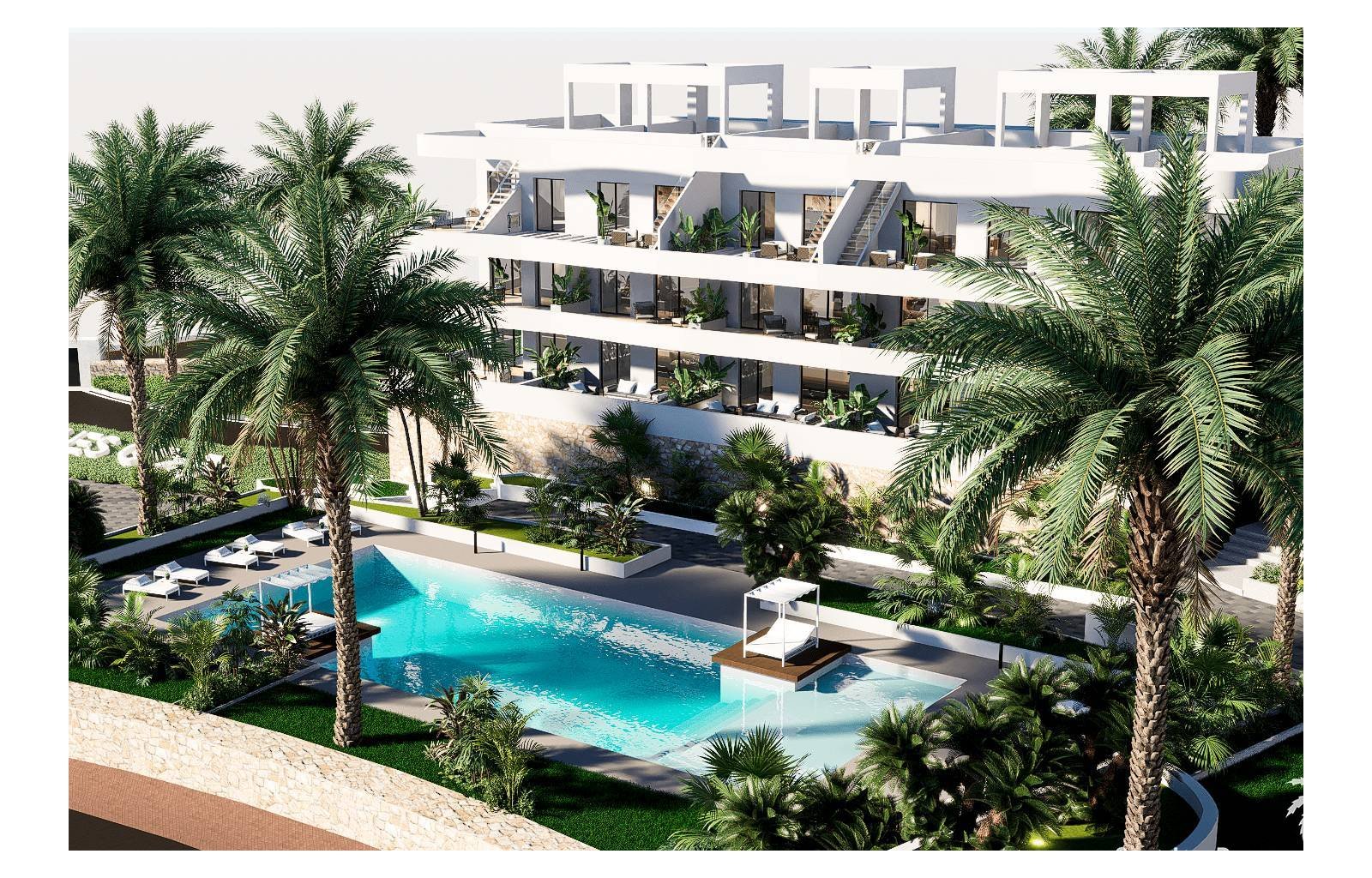 Willkommen in Finestrat-Benidorm, hier finden Sie ein exklusives Projekt mit 78 Apartments mit 2 Schlafzimmern und 2 Bädern, verteilt auf 5 Blöcke. E