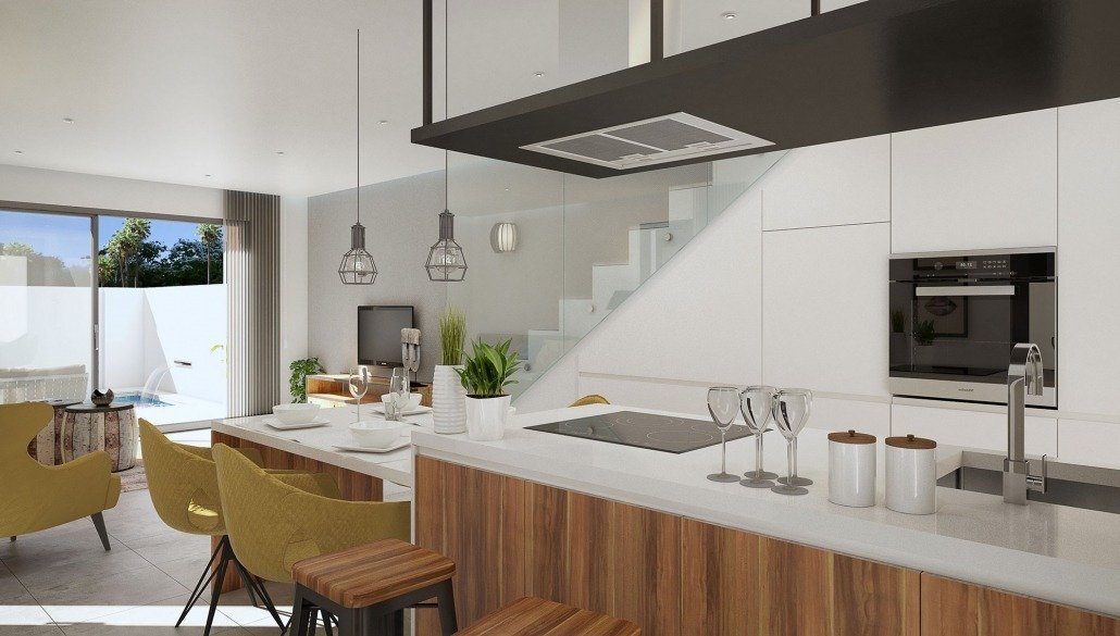 WUNDERSCHÖNE NEUBAU-VILLA HALBFREISTEHEND IN DAYA NUEVA - nur wenige Gehminuten vom Stadtzentrum entfernt!
 
Diese 96m2 halbfreistehende