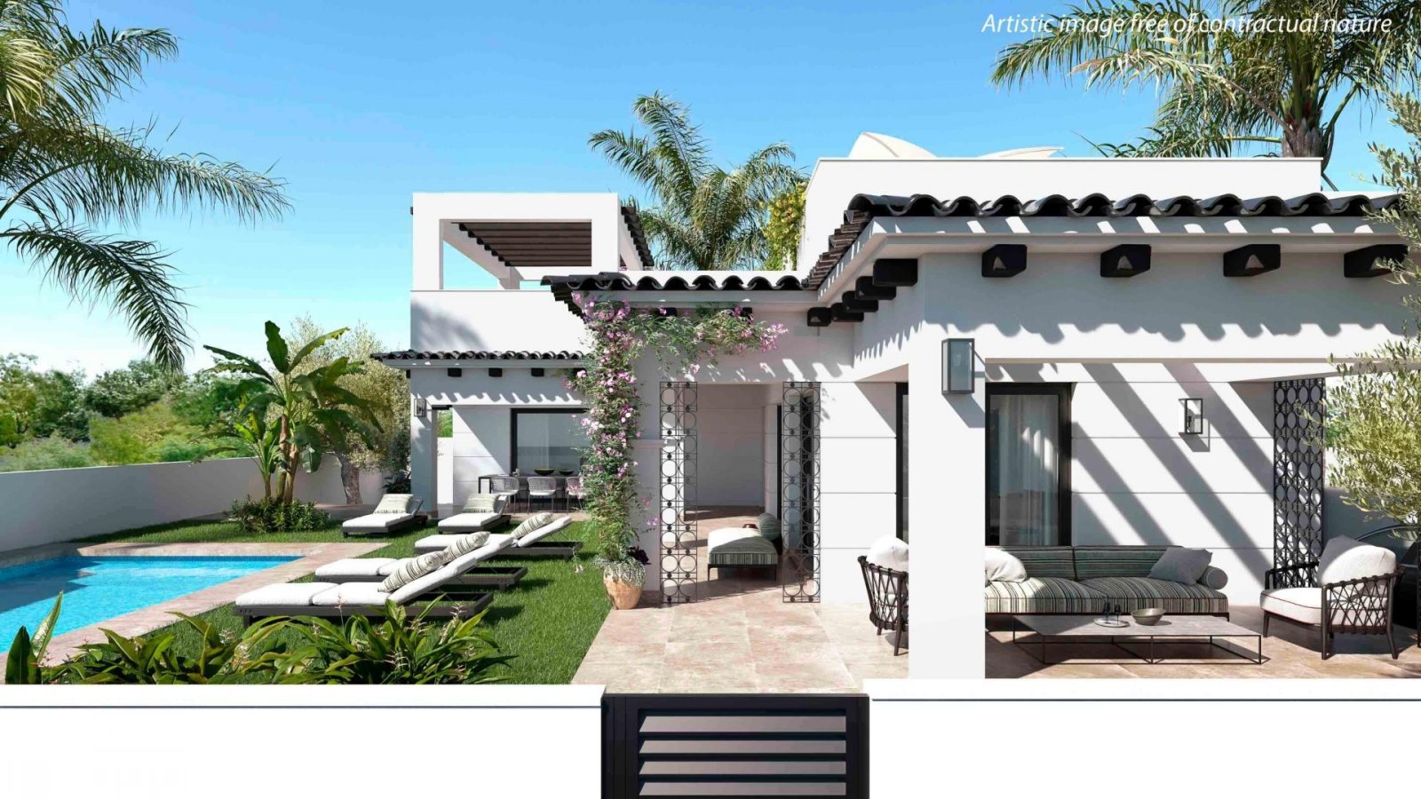 Moderne mediterrane Villa in Ciudad Quesada, Costa Blanca
Zeitgenössisches Design und mediterraner Charme
Entdecken Sie diese atemberaub